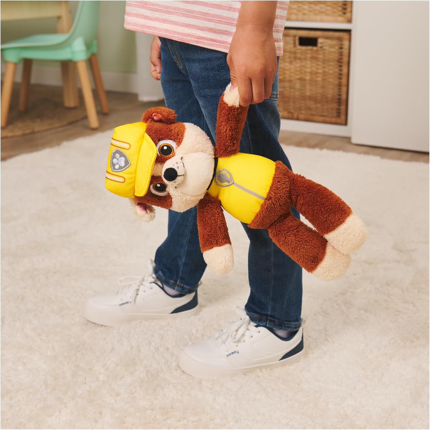 GUND PAW Patrol Rubble Take-Along Buddy Plush Toy - 33 cm Floppy Body for On-the-Go Play 7