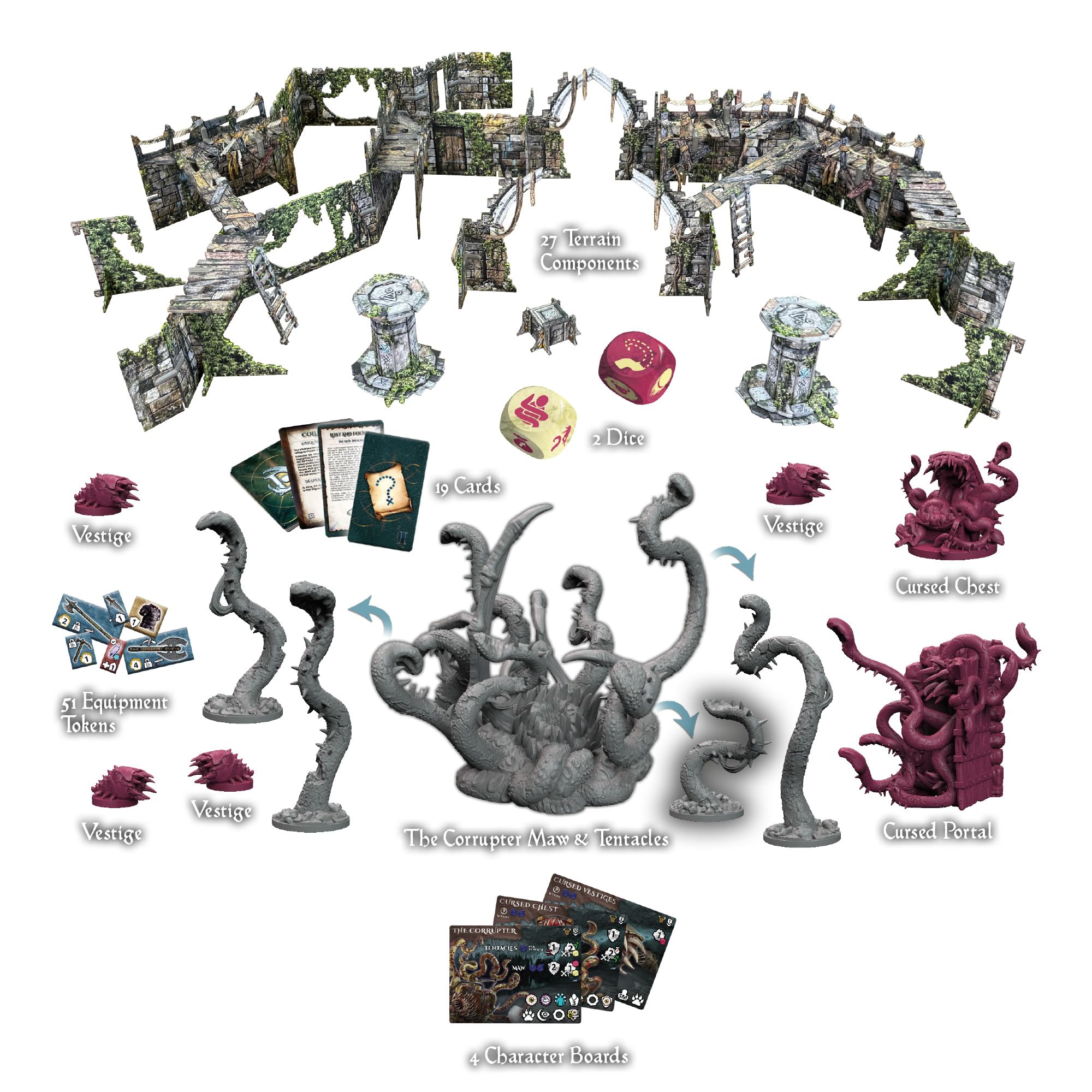 Battle Systems Maladum: Oblivion's Maw Expansion – Fantasy Dungeon Crawler mit 3D-Gelände 3
