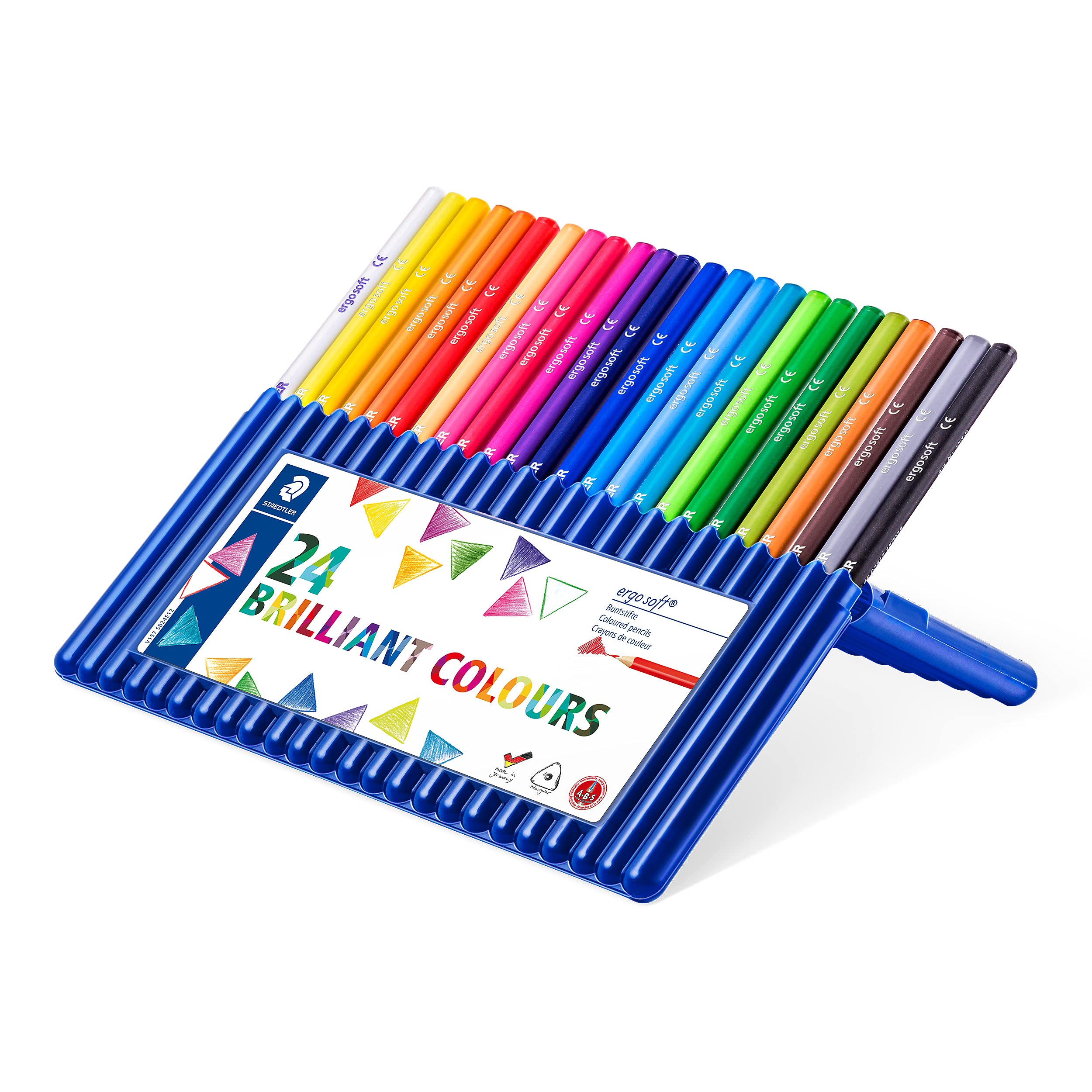 STAEDTLER Ergosoft Triangular Coloured Pencils - Assorted Colours (Pack of 24) 2