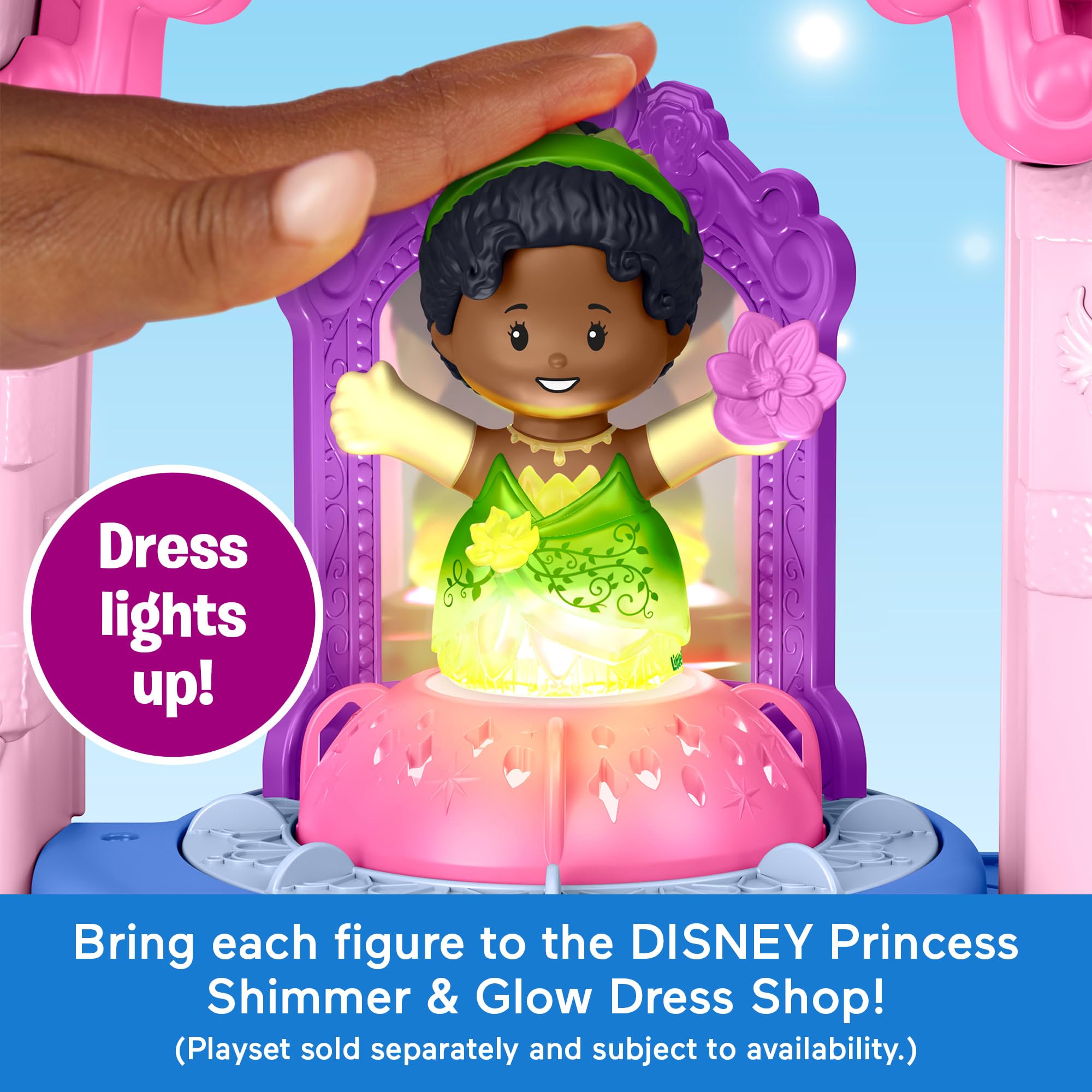 Fisher-Price Little People Disney Princess Shimmer Gowns Figure Set - Ages 18 Months+ 5