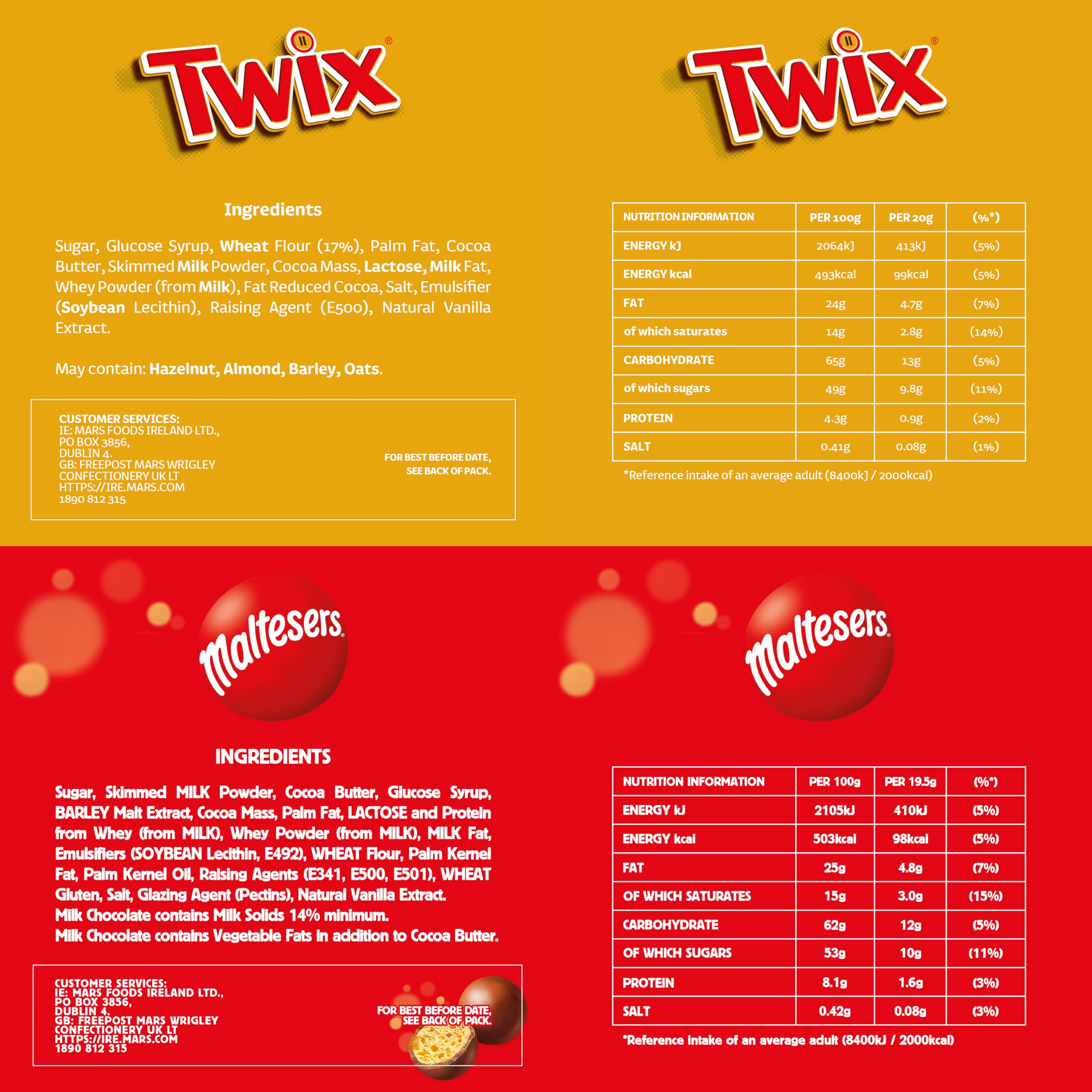Mars Mixed Sweets Chocolate Variety Pack - 30 Fun Size Bags, 540g 14