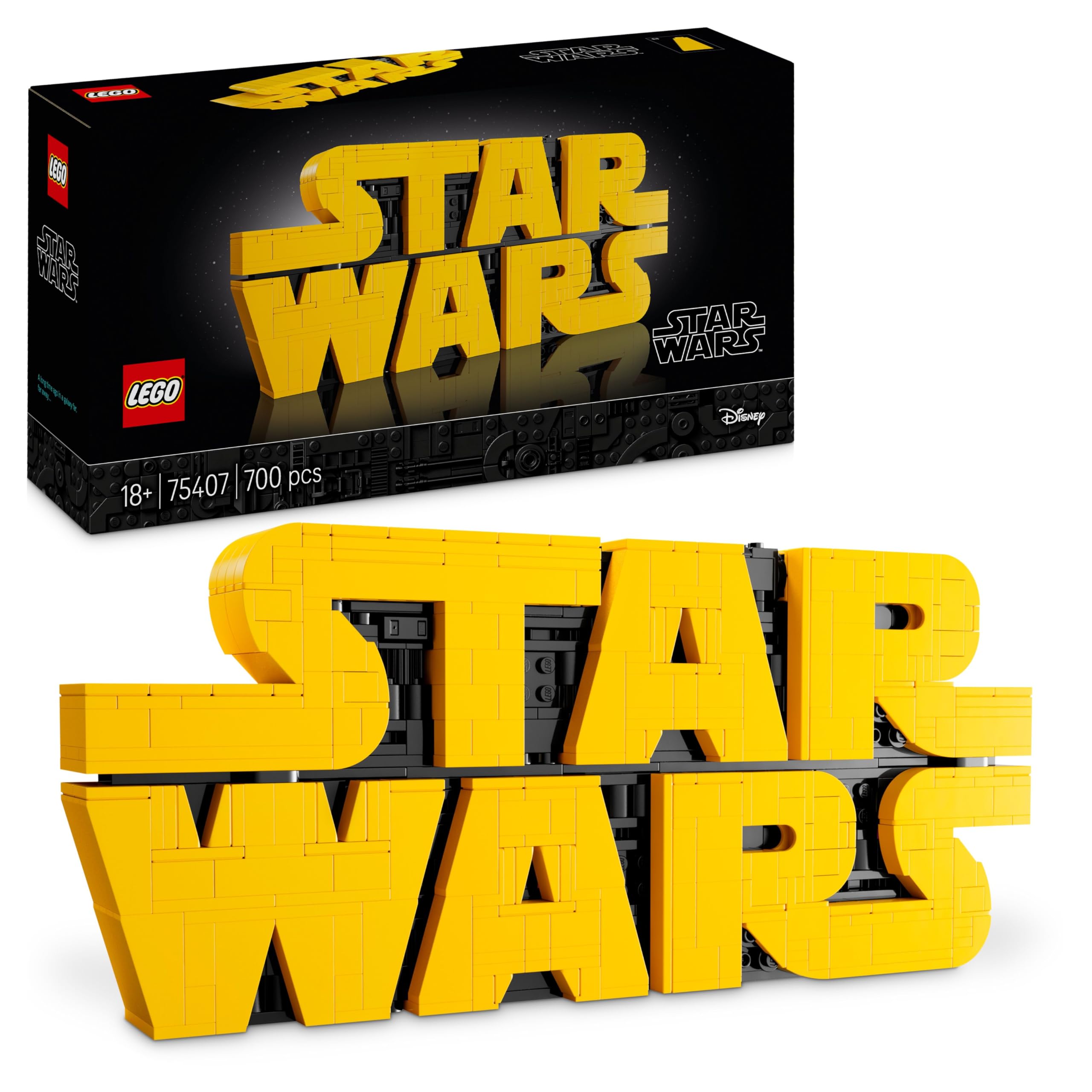 LEGO Star Wars 75407 Star Wars Logo zum Bauen – Bauset zum Sammeln für Erwachsene