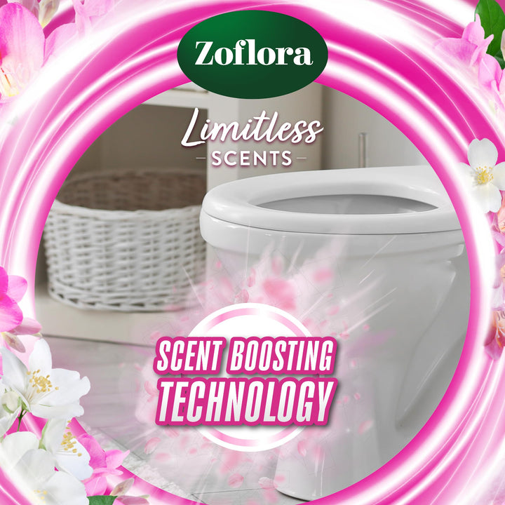 Zoflora - Freesia & Jasmine Fragrance Burst Toilet Rim Blocks, 2 x 131g