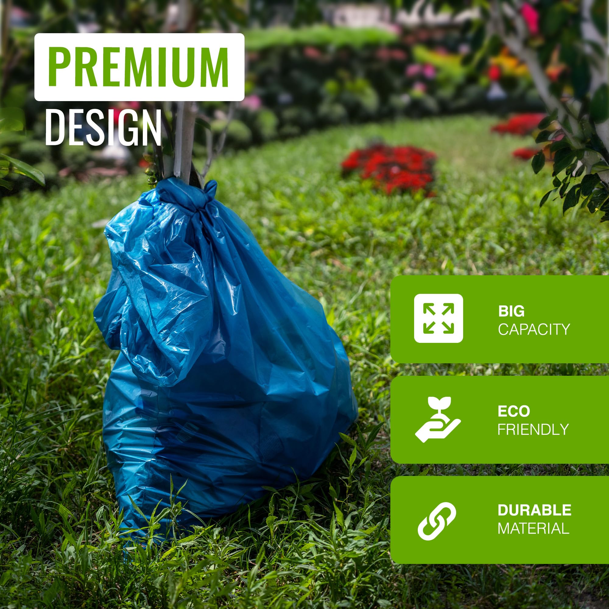 EcoBag 20 Superstarke, strapazierfähige Schuttsäcke, 40 l, Blau (ECO20RB) 8