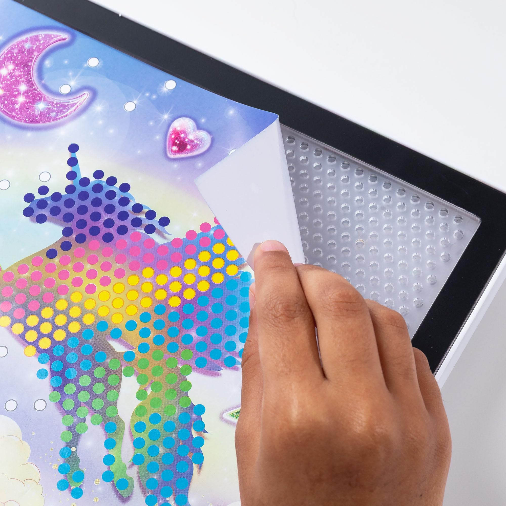 Lite Brite Colour Pop! Rainbow Dreams - 650 Mini Pegs, 6 Templates, 4 Light Modes 6