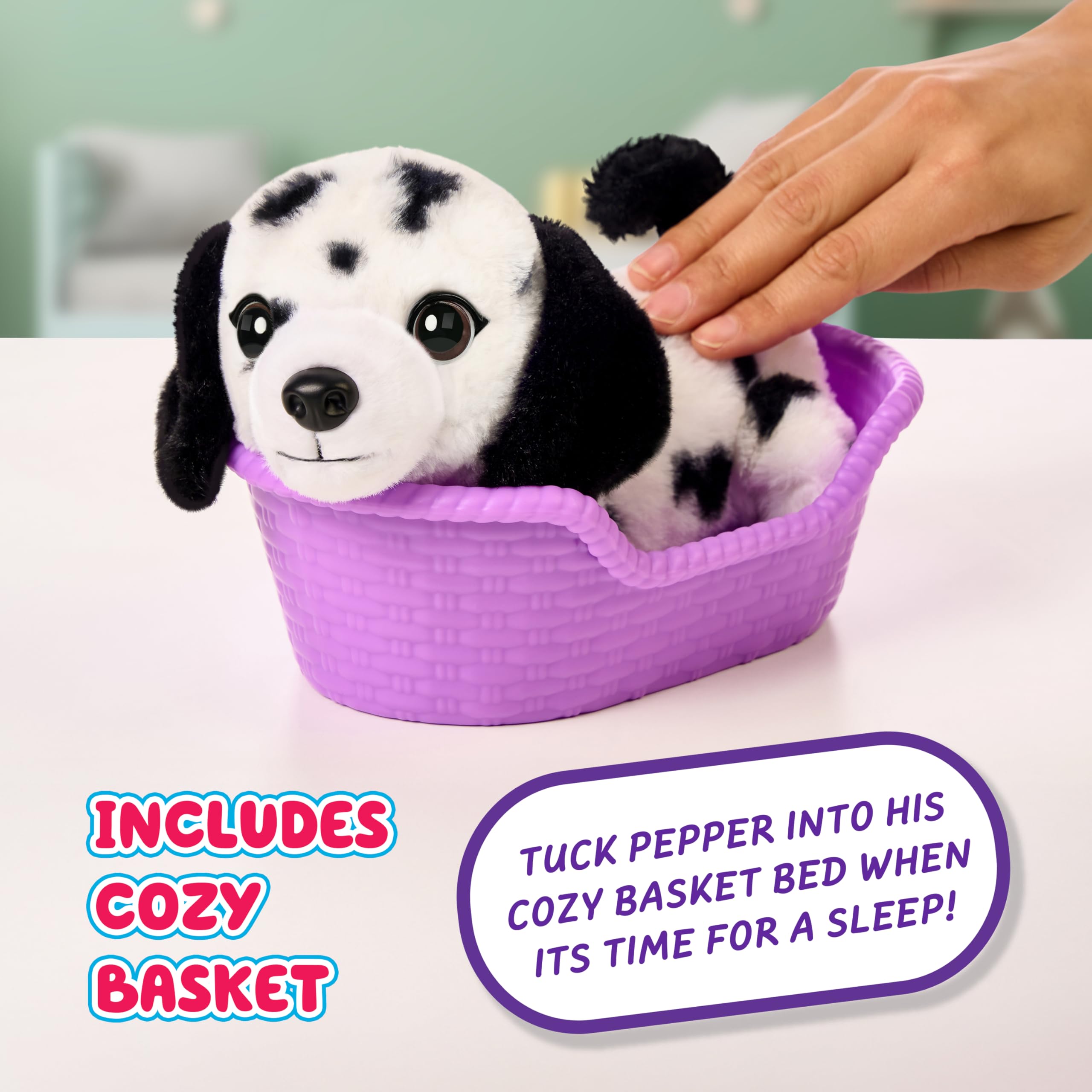 Little Live Pets My Really Real Puppy Minis - Pepper the Dalmatian Interactive Plush Toy | 11cm 4