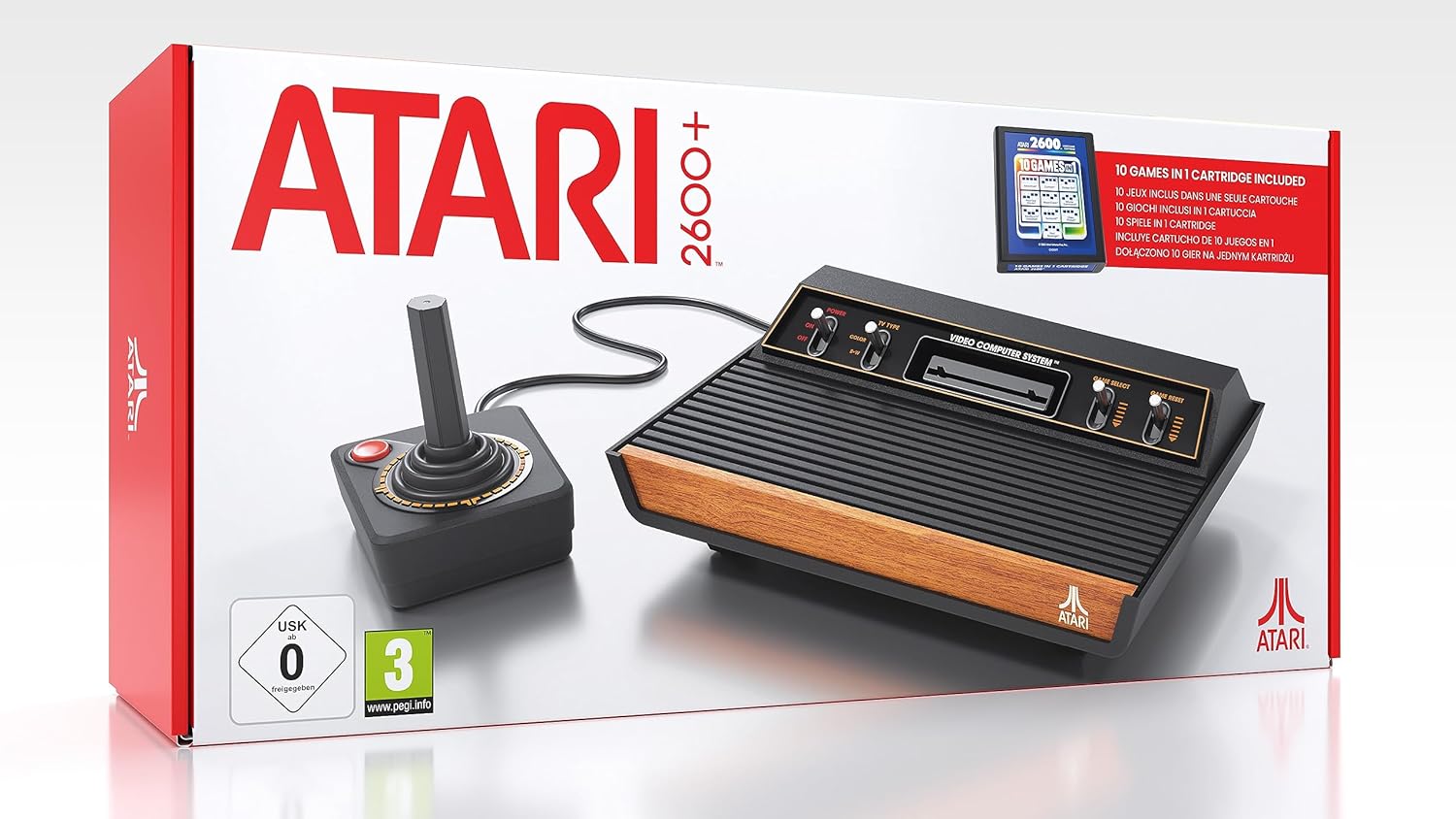 Atari 2600+ Console - Retro Gaming System with 10-in-1 Cartridge & CX40+ Joystick 1