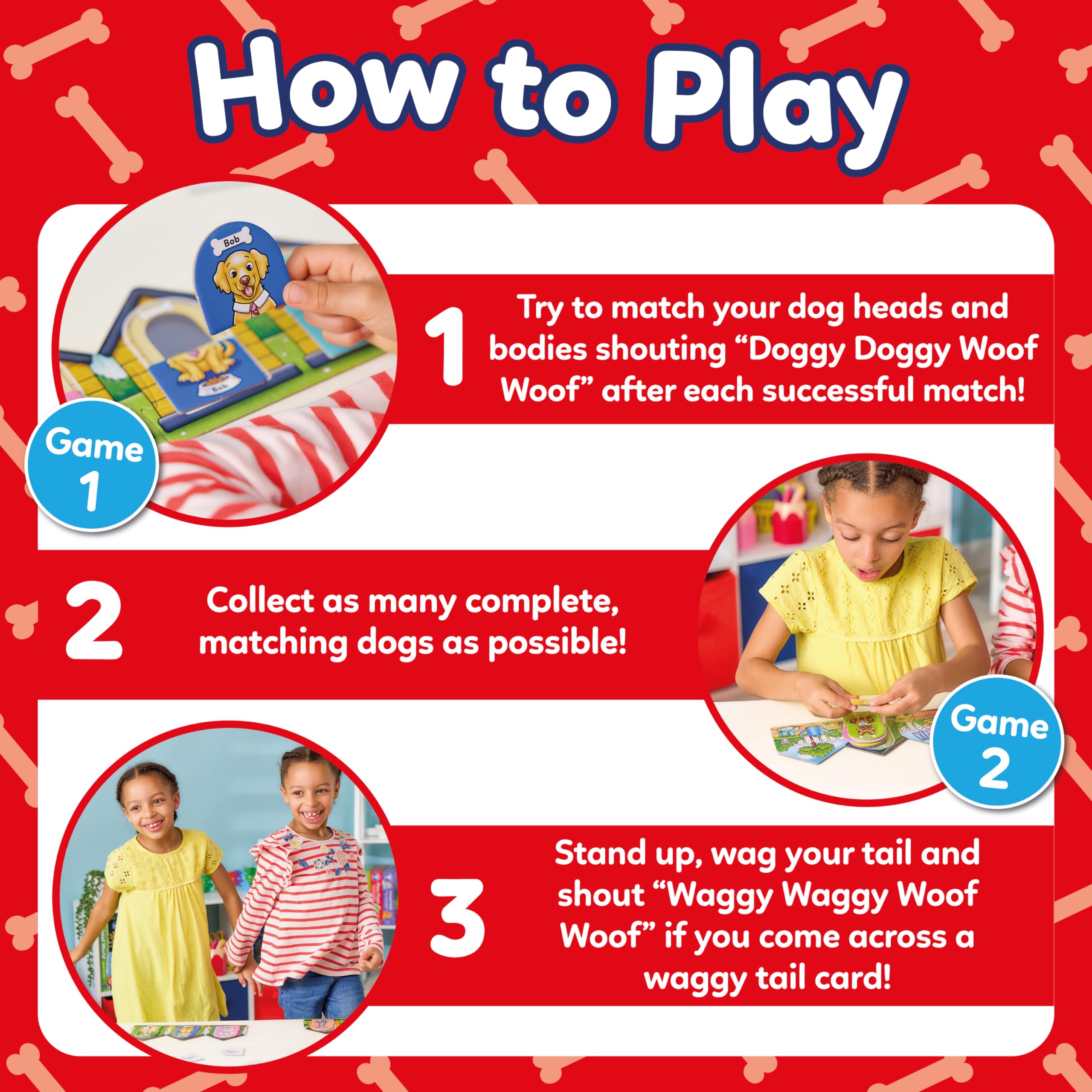 Orchard Toys Doggy Doggy Woof Woof! Matching and Memory Game for Ages 2-6 | 2-4 Players 4