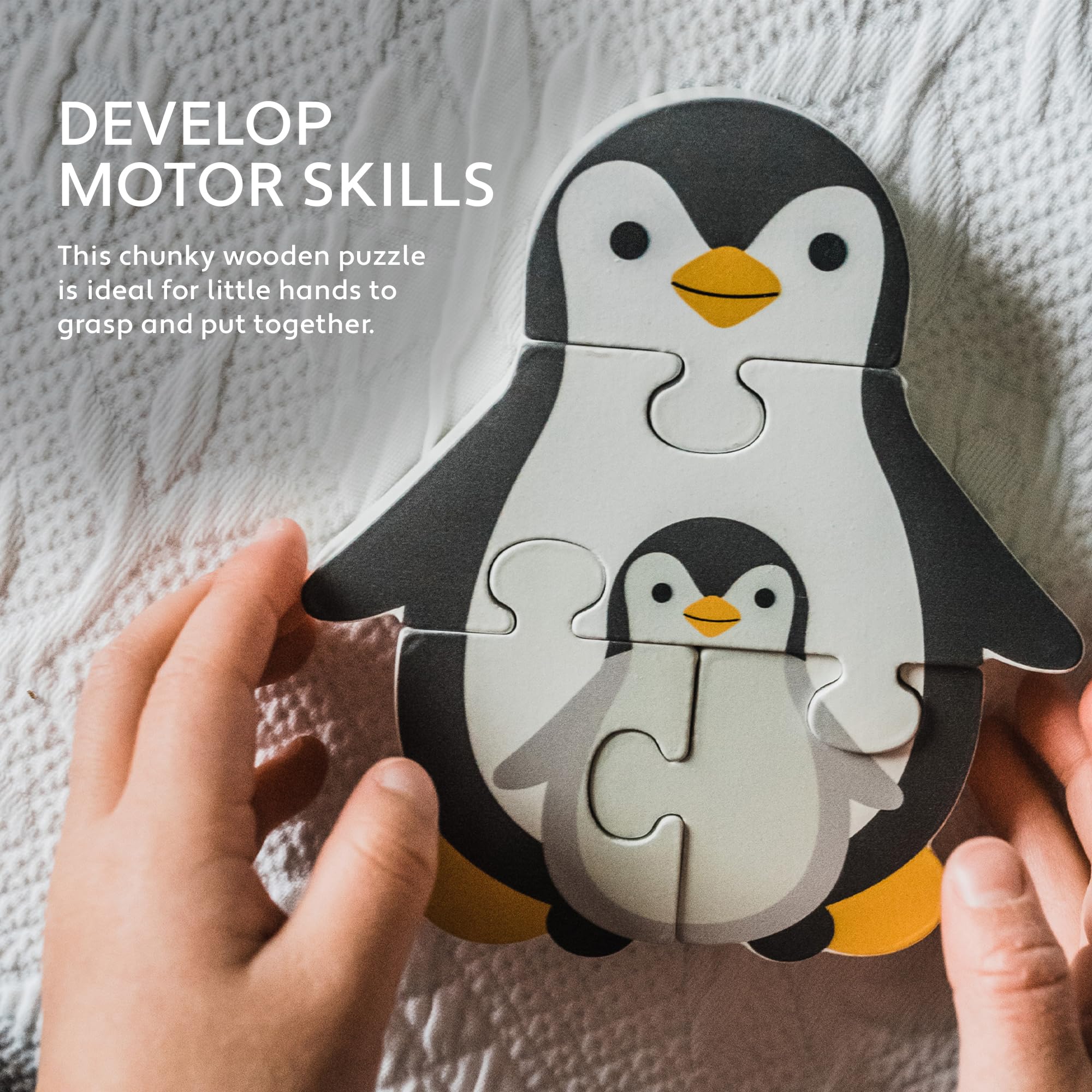 Penguin Mini Wooden Puzzle - Educational Jigsaw for Toddlers 12 Months+ 4