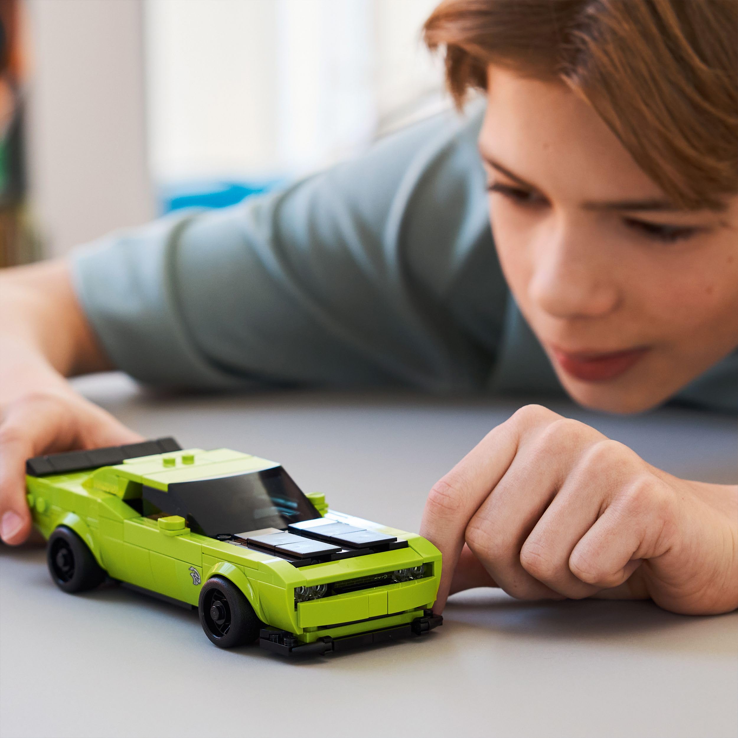 LEGO Speed Champions Dodge Challenger SRT Hellcat - 390-Piece Building Set for Ages 9+ 8