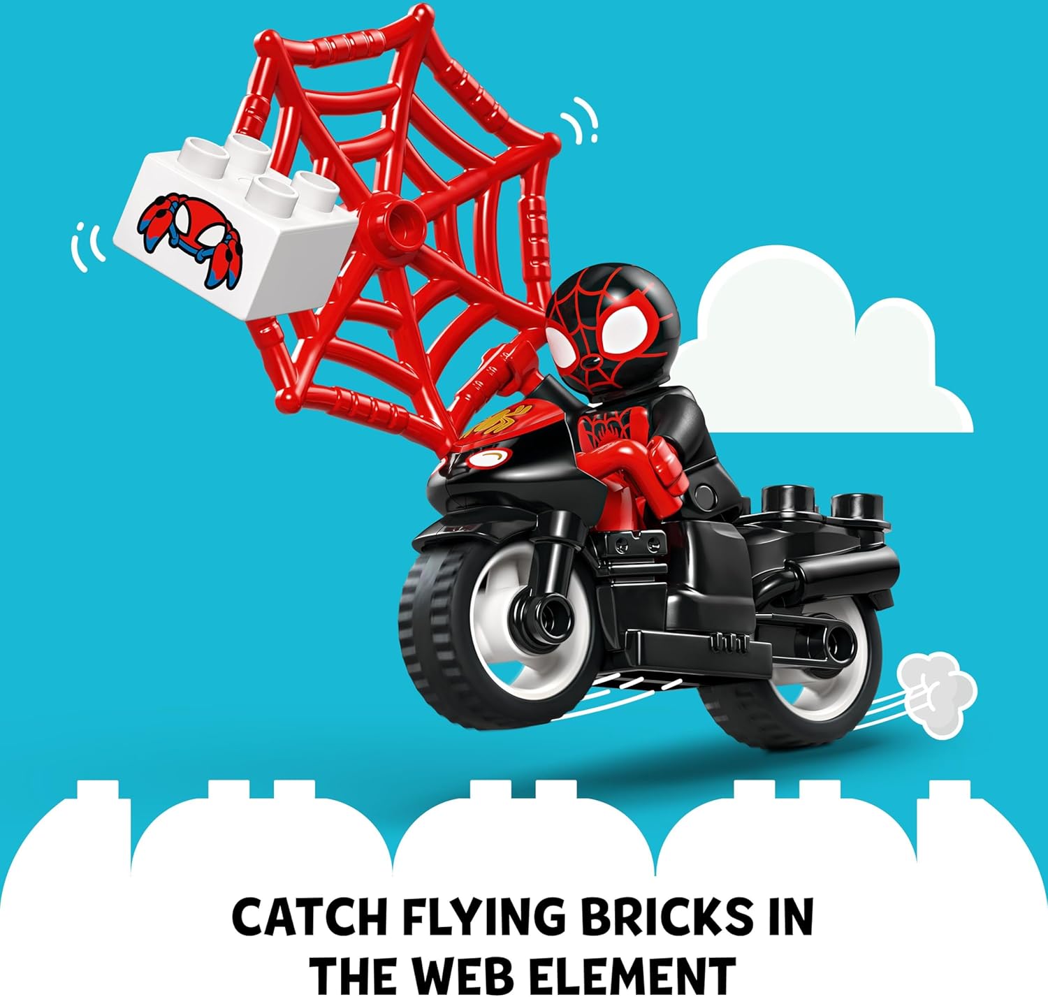 LEGO DUPLO Marvel Spin’s Motorcycle Adventure - Building Set for Toddlers 2+ 7