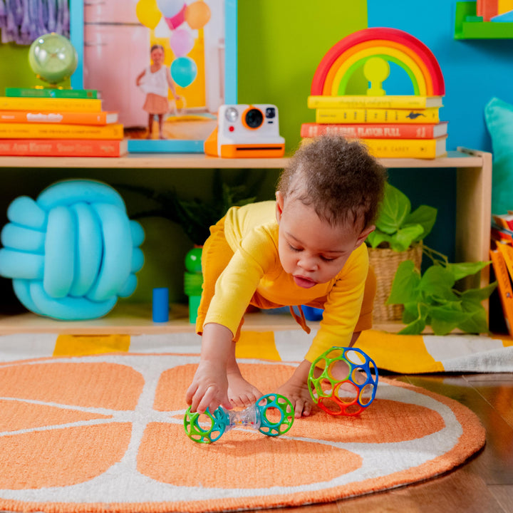 Bright Starts Easy-Grasp Oball Bundle Gift Set - Grasp The Day, Shaker & Classic Ball