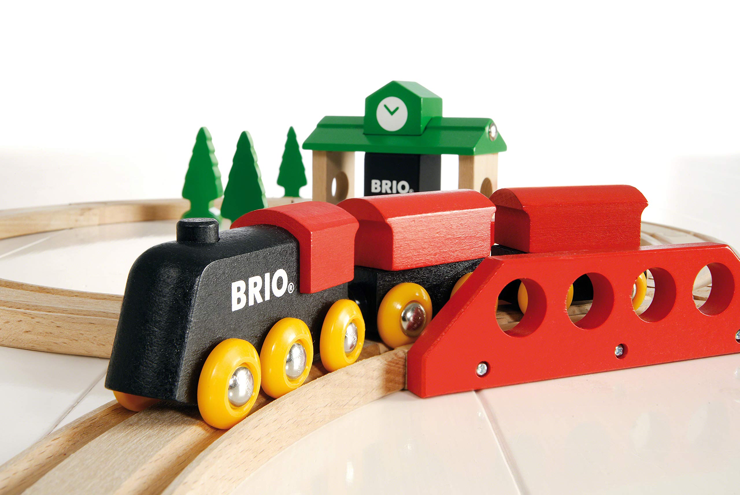 BRIO Classic Figure of 8 Wooden Railway Train Set - Magnetic Wooden Trains for Toddlers 2 Years Up 7