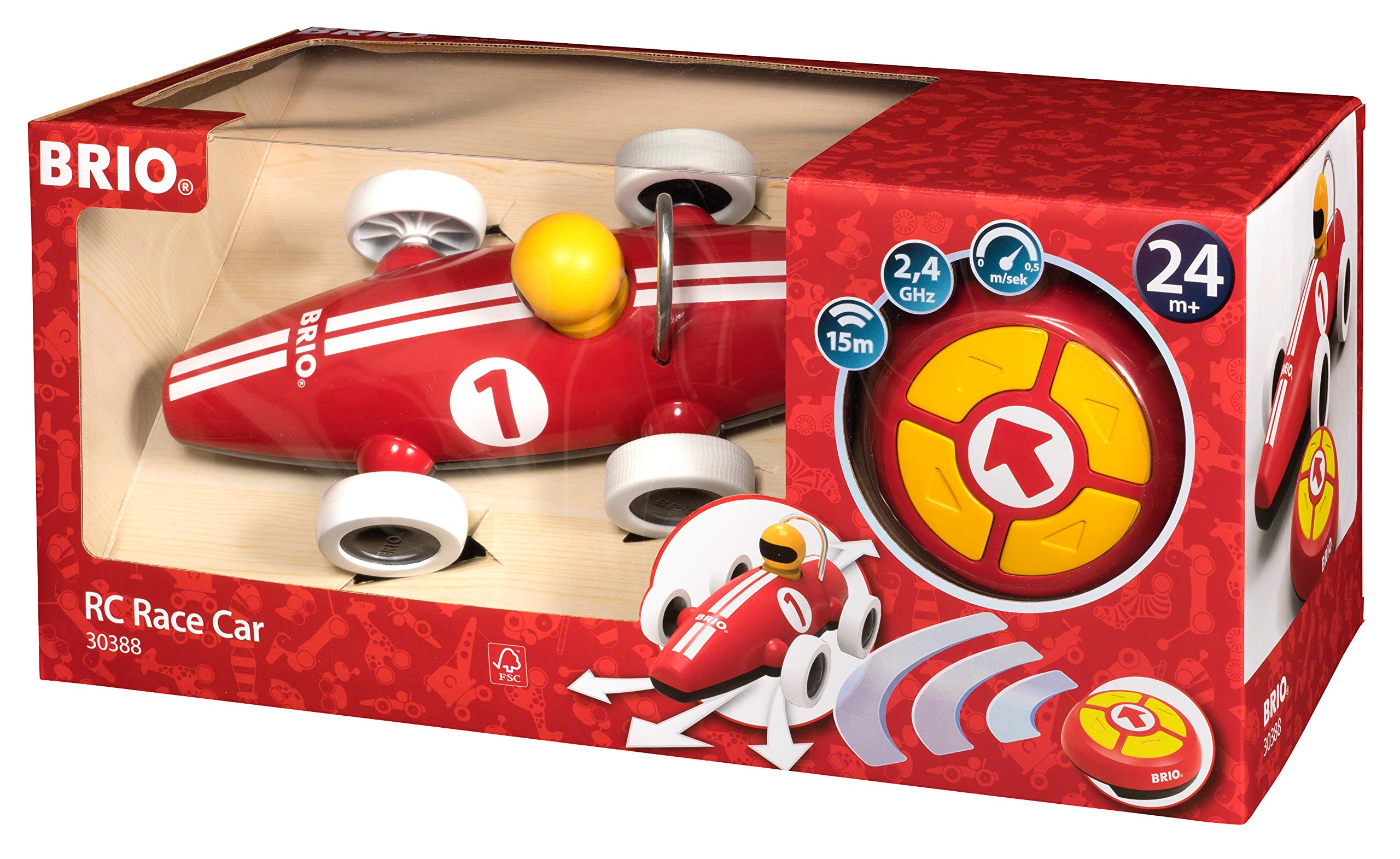 BRIO Remote Control Race Car for Toddlers Ages 24 Months Up 9