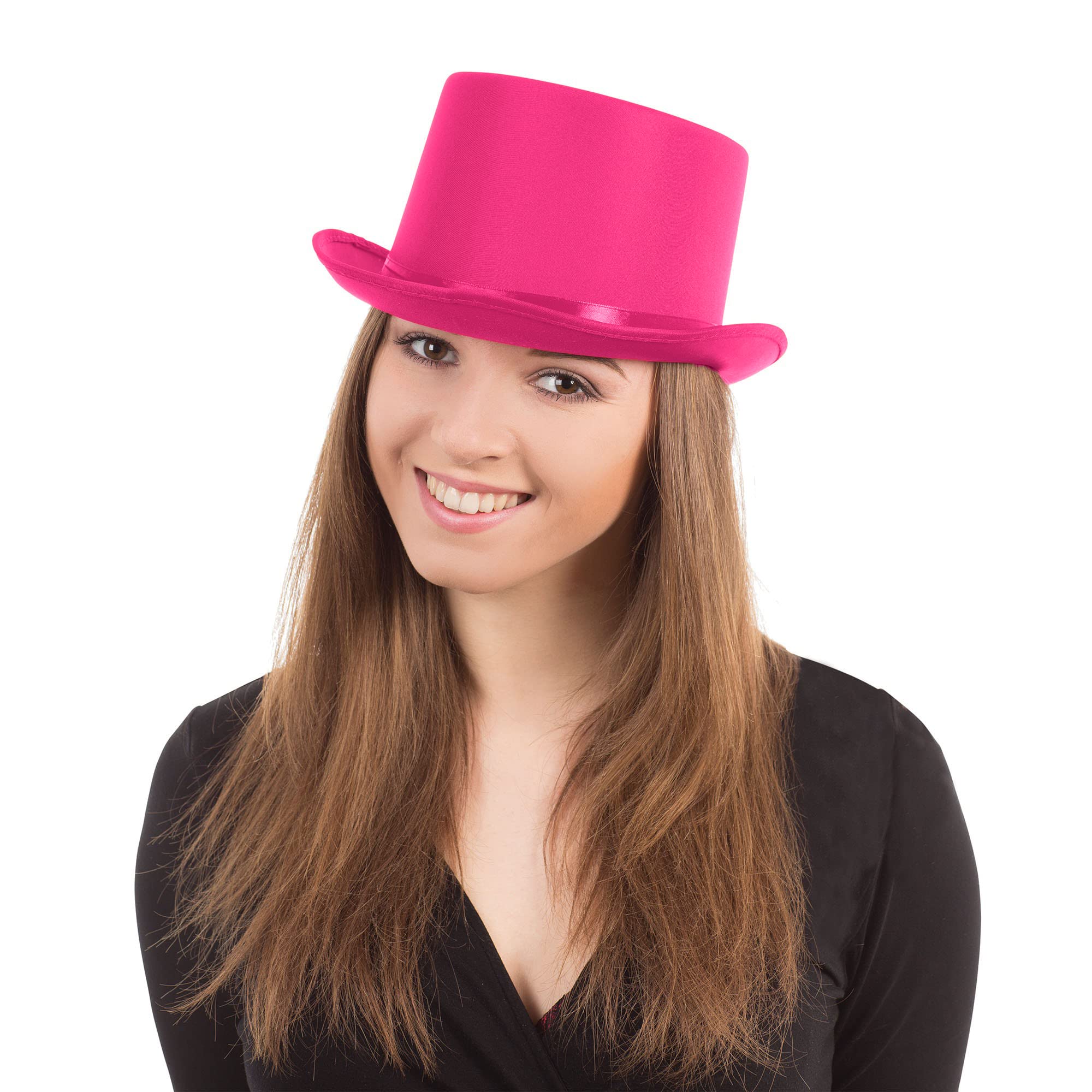 Bristol Novelty BH501 Red Satin Top Hat, One Size, Adult Costume Accessory 8