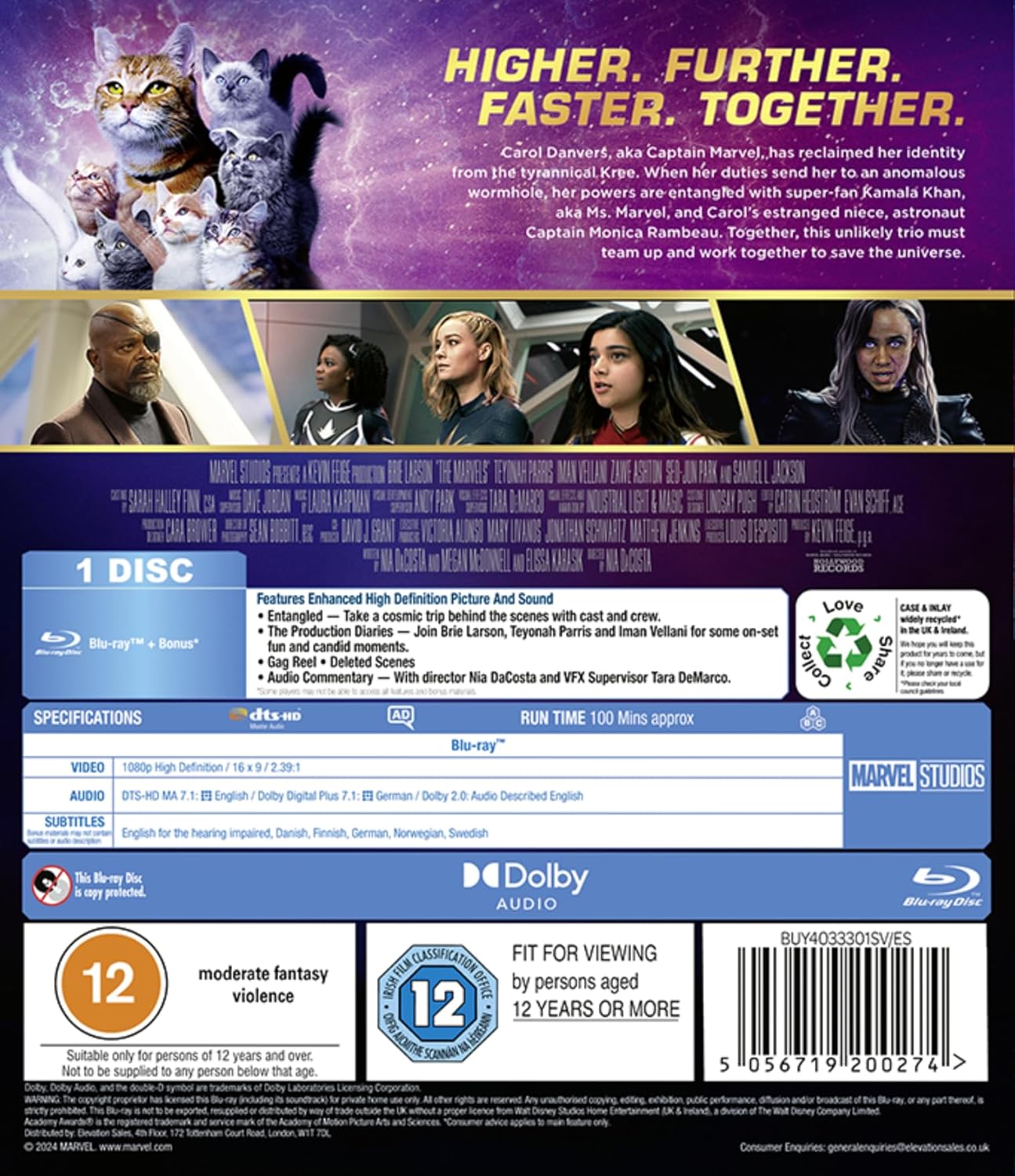 Marvel Studio's The Marvels [Blu-ray] [Region Free] 3