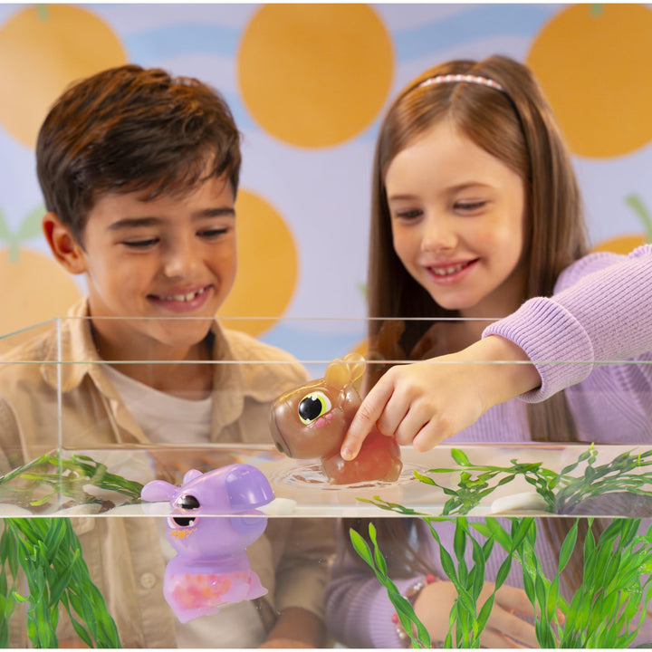 Animagic Let's Glo Capybara - Purple | Glowing, Floating, Squishy Electronic Pet