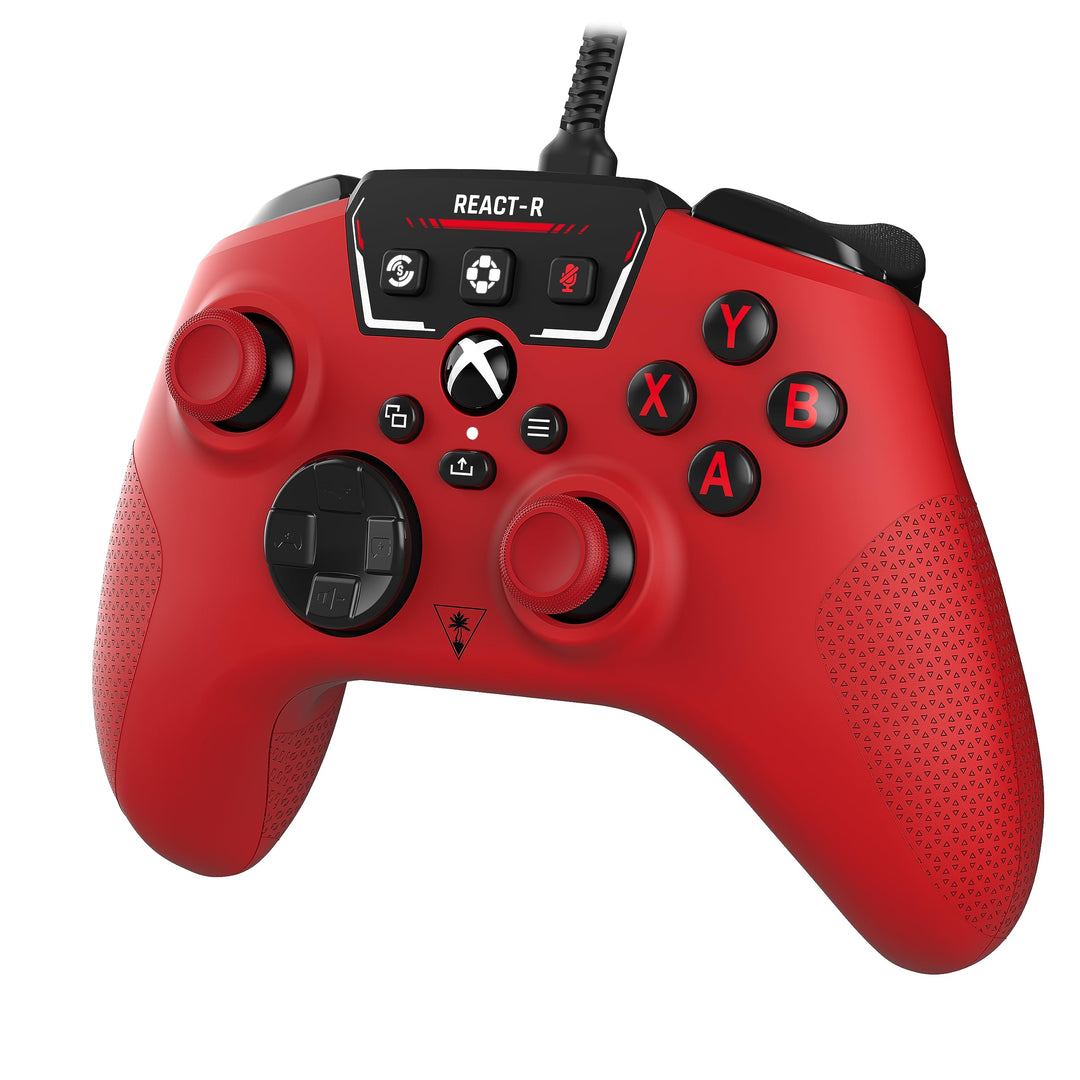 Turtle Beach REACT-R Red Wired Gaming Controller for Xbox Series X|S, Xbox One & PC - Officially Licensed