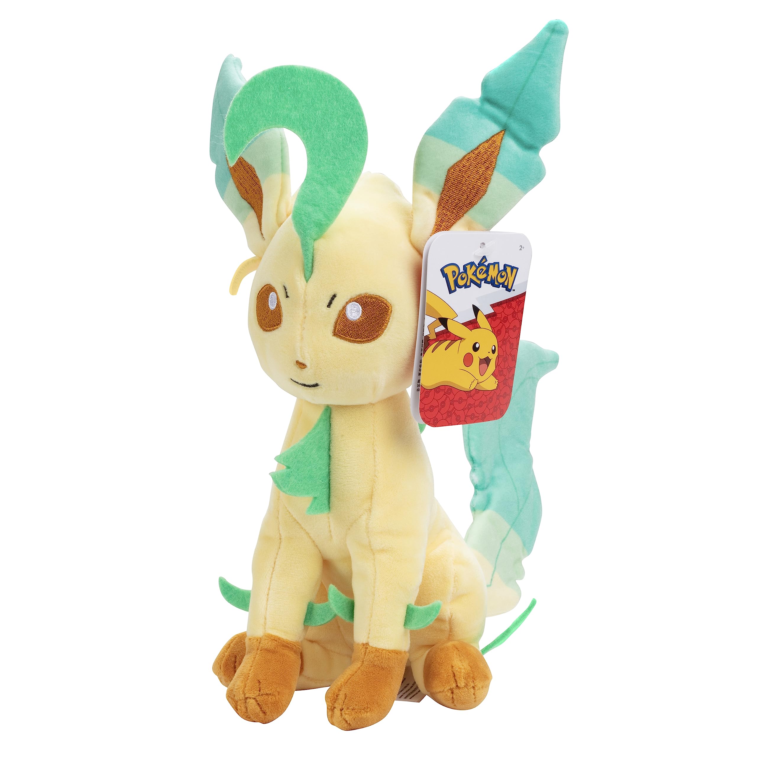 Pokémon Leafeon Stuffed Animal Plush - 8-Inch Soft Polyester Toy | Unisex Children
