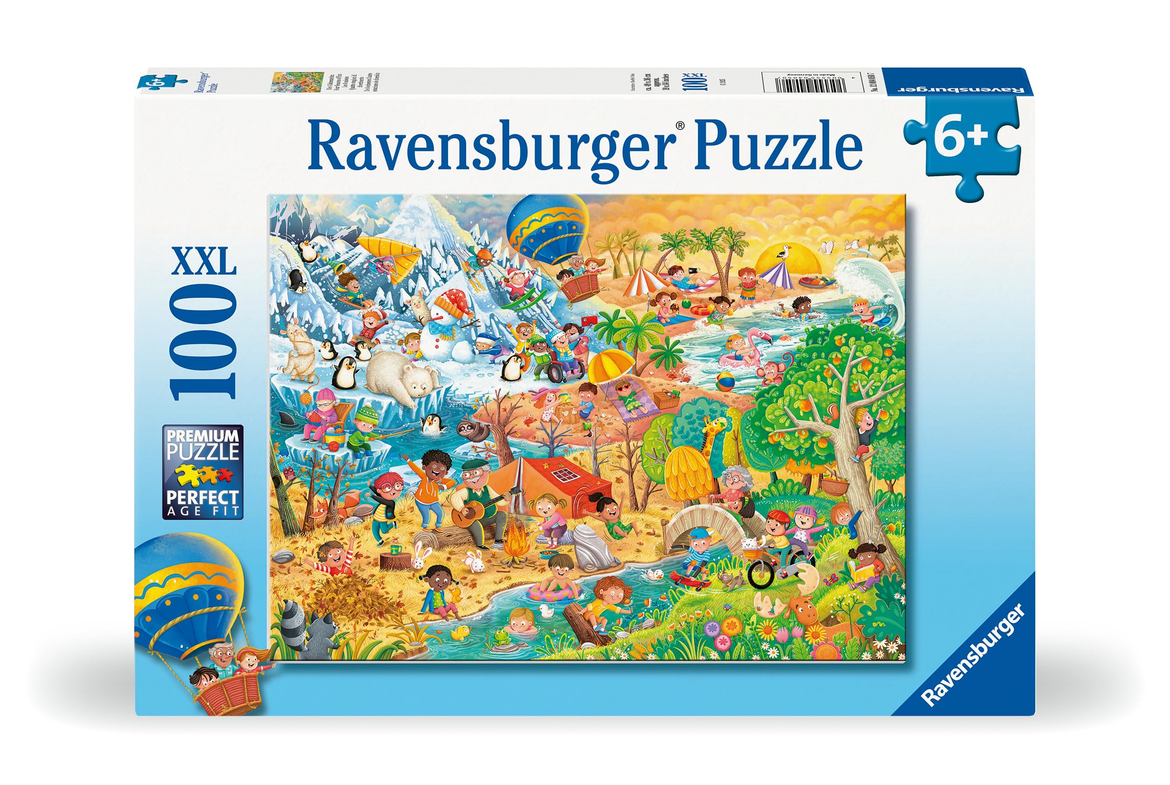 Ravensburger Four Seasons of Fun Jigsaw Puzzle - 100 XXL Pieces for Ages 6+ 6
