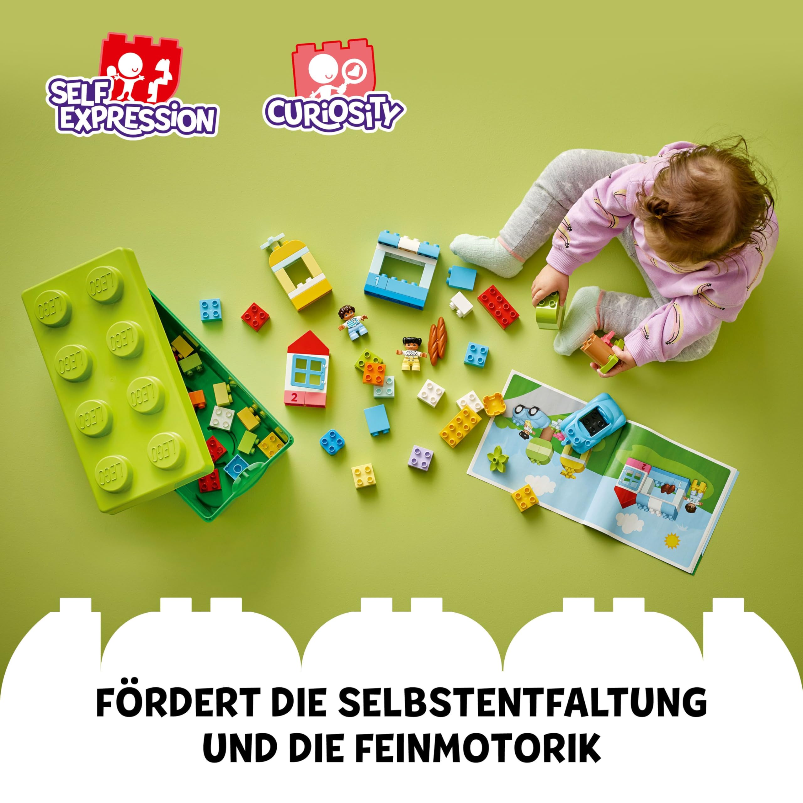 LEGO DUPLO Klassische Steinebox 10913 – Pädagogisches Bauset für Kleinkinder ab 18 Monaten 6