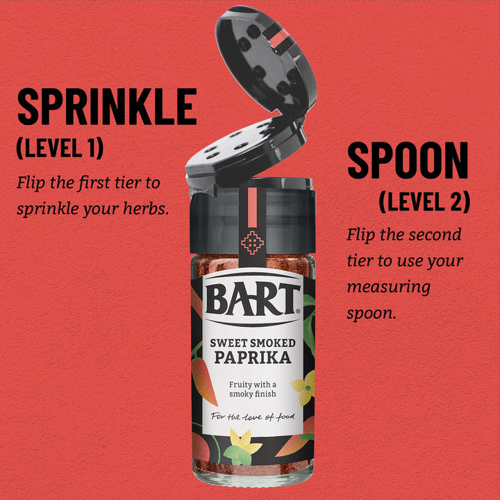 BART Essential Spices Bundle - 6-Piece Spice Set with Chilli Flakes, Turmeric, Cumin, Cinnamon, Paprika & Mixed Spice