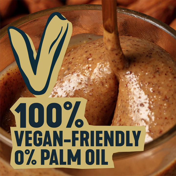 MANÍLIFE Smooth Almond Butter, 1kg Jar - Vegan Nut Spread with Sea Salt