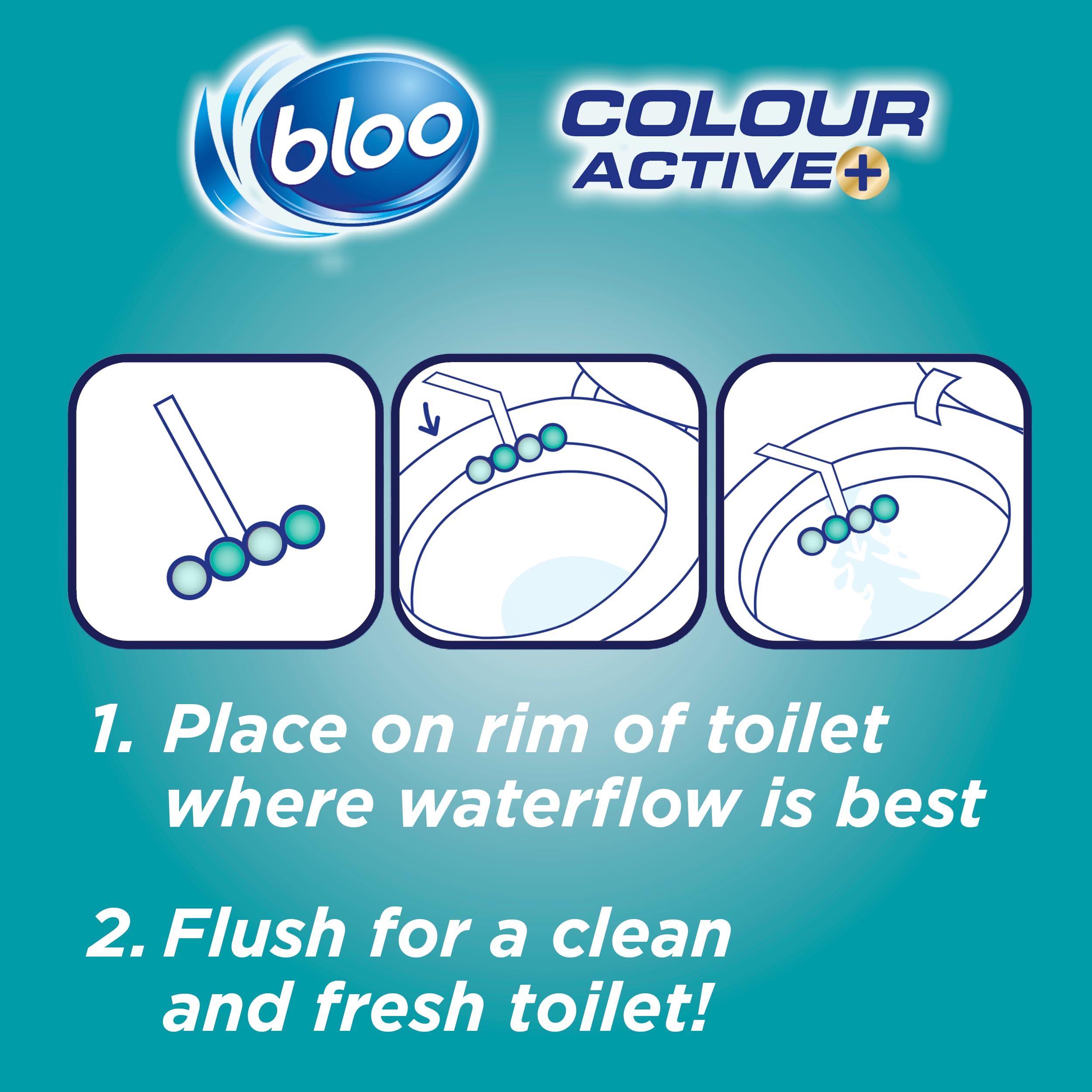 Bloo - Limited Edition Toilet Rim Block Lunar Bloom (3x50g) Clear Water 12