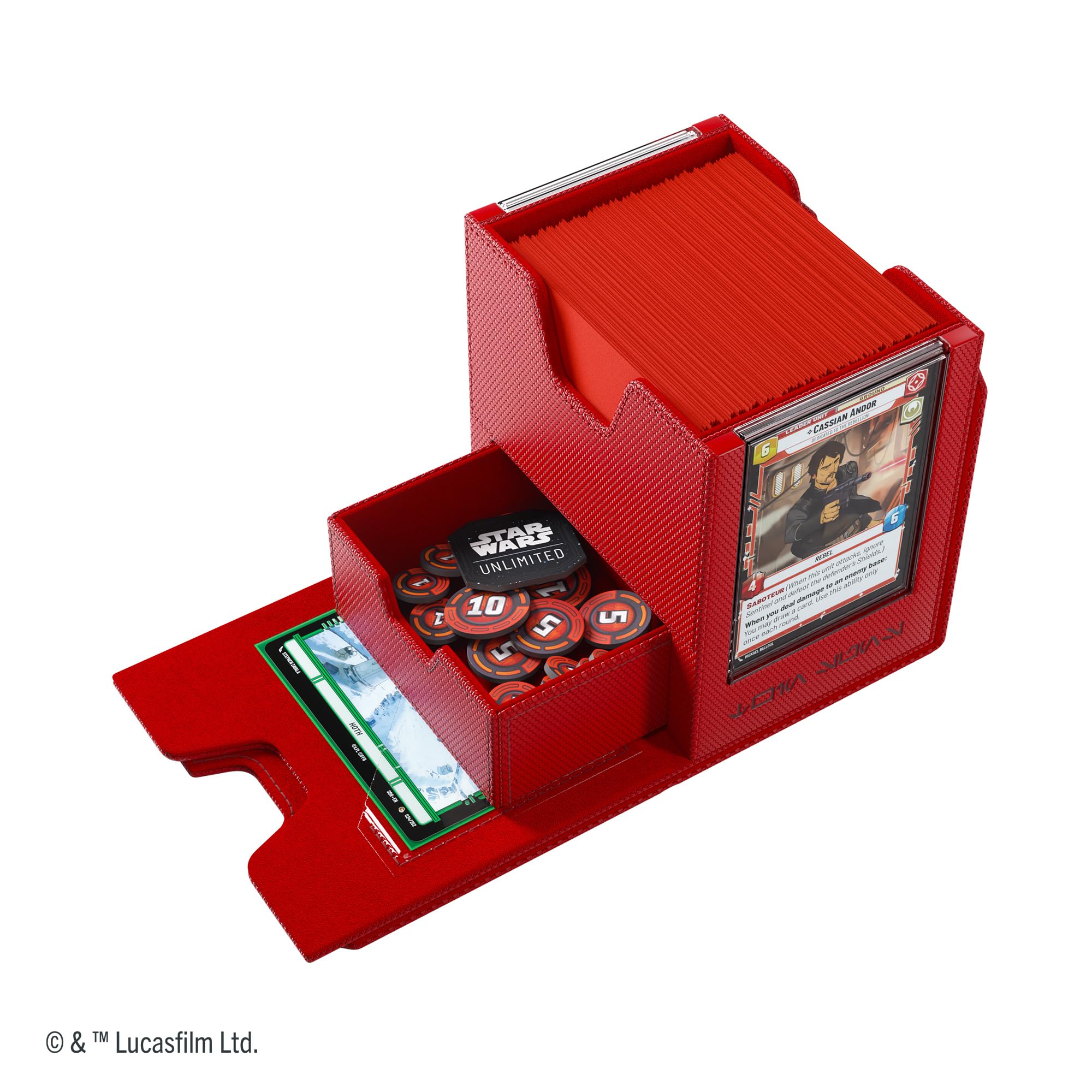 Gamegenic Star Wars: Unbegrenztes Twin Suns Deck Pod – Rot 4