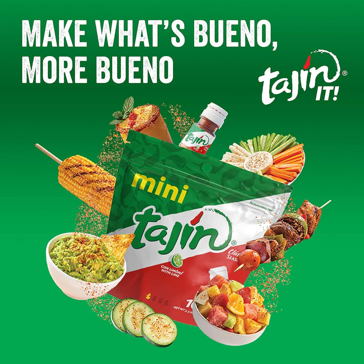 Tajín Clásico Seasoning Mini Pouch 0.35 oz (Pack of 10) – Authentic Mexican Chili Lime Spice