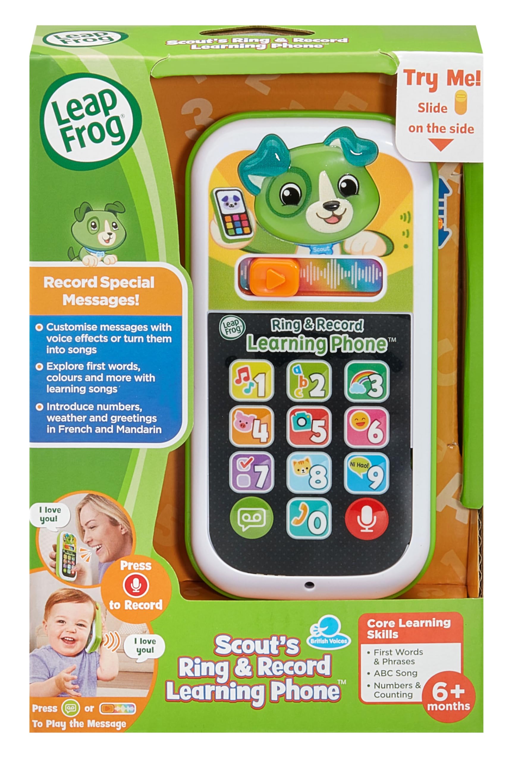 VTech Scout's Ring & Record Learning Phone - Interactive Voice Recording | Ages 6+ Months 3