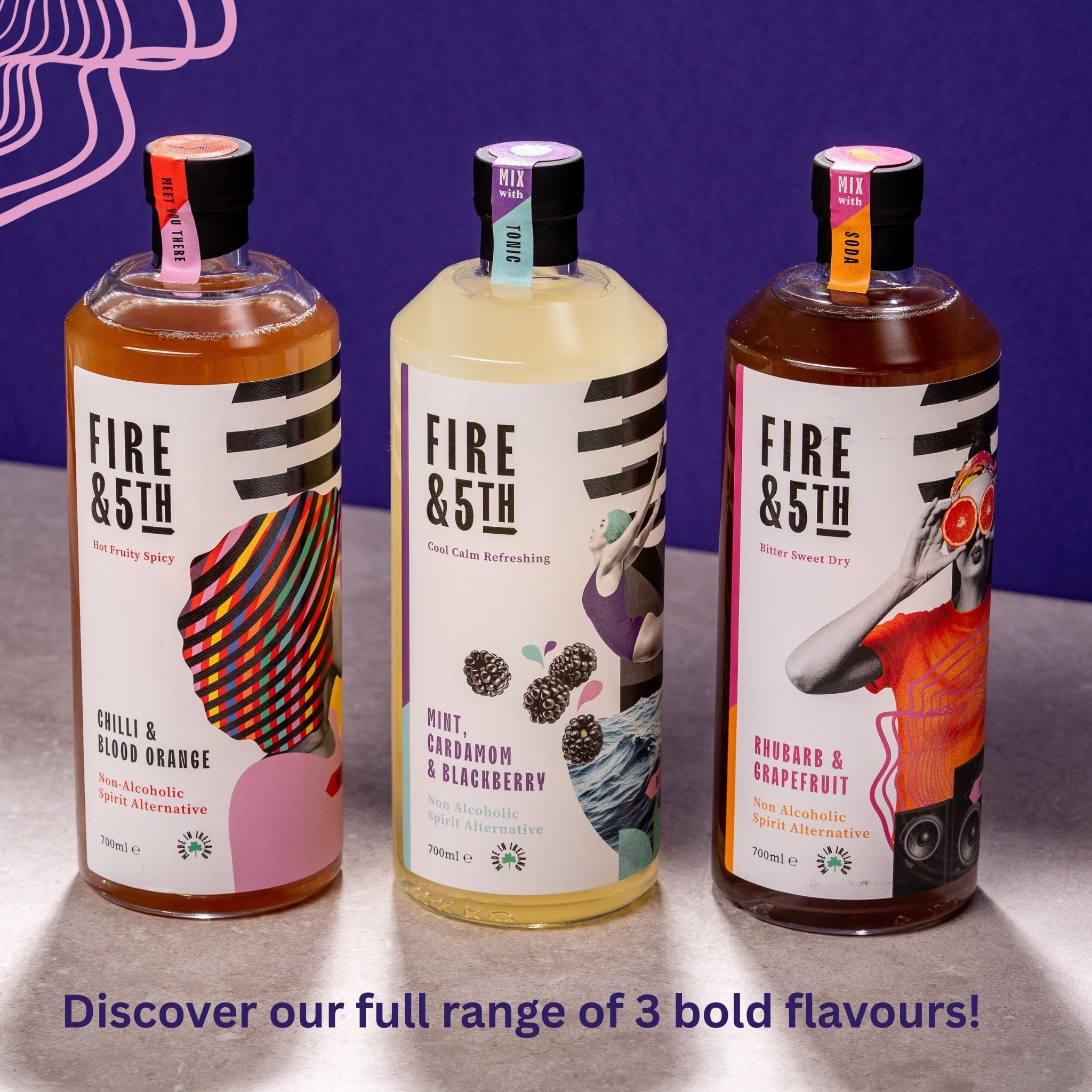 Fire & 5th Alcohol Free Spirit Alternative - Chilli & Blood Orange Flavor | Natural Botanicals 6