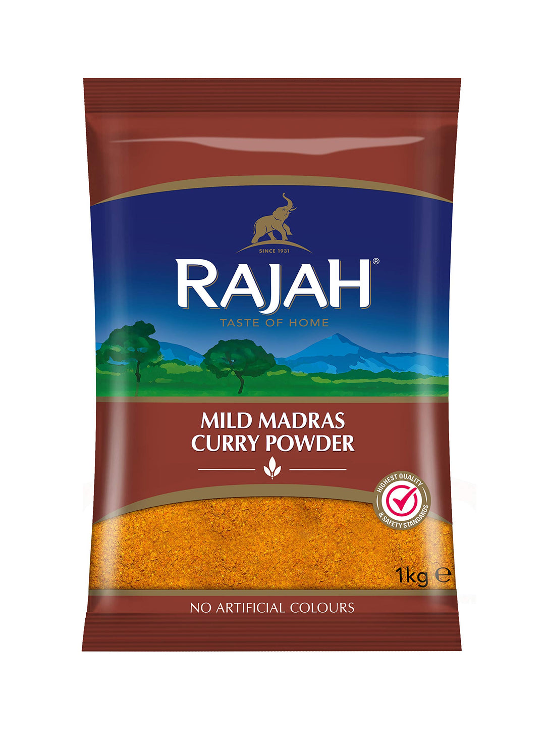 Rajah - Mild Madras Curry Powder | 1kg Resealable Pack