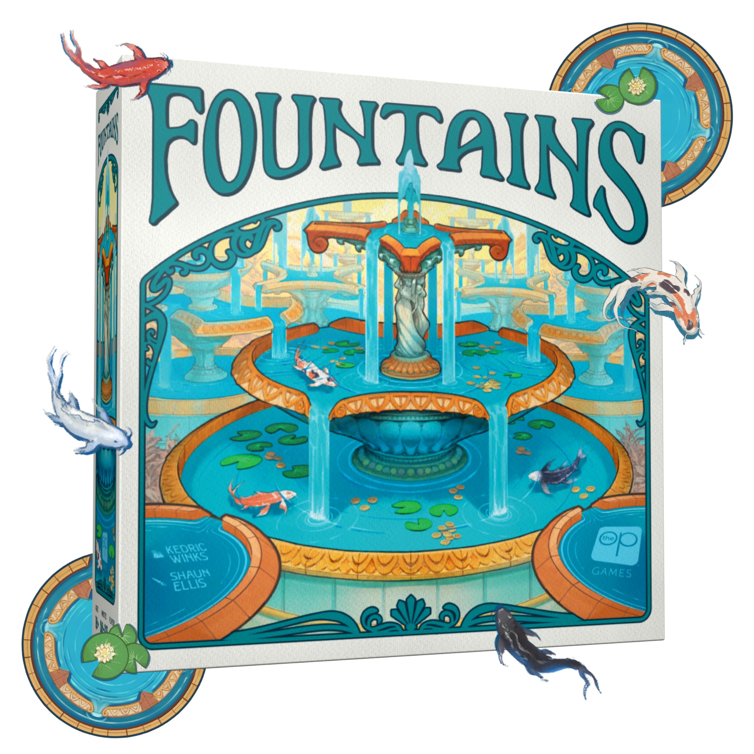 USAopoly Fountains Board Game 1