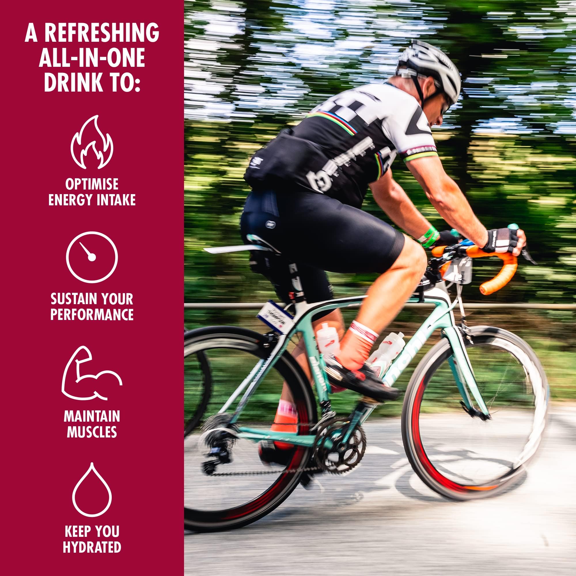 HIGH5 - Energy Drink With Protein Blend of Carbohydrates, Protein & Electrolytes Sports Drink Powder (Berry, 1.6kg) 4