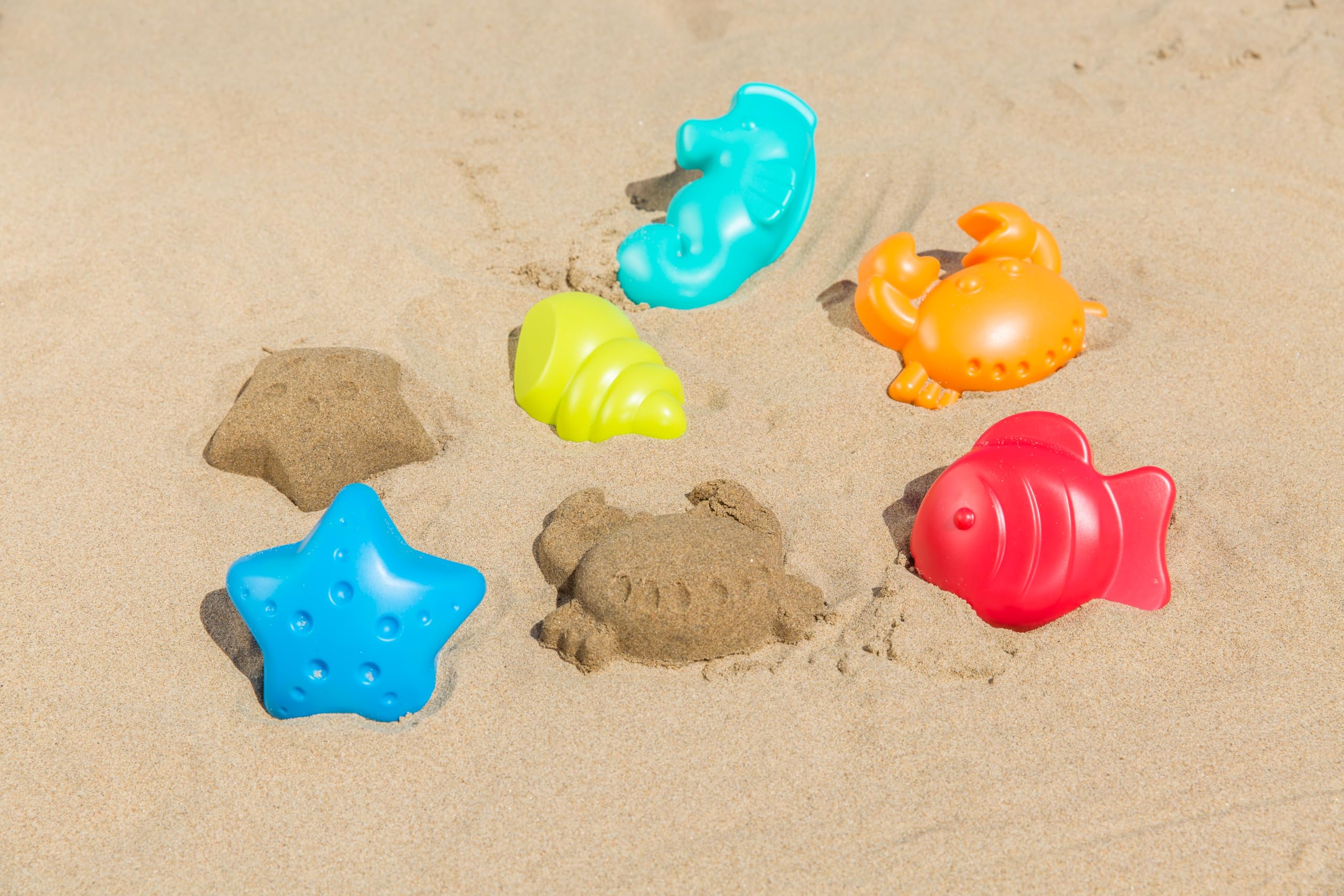 Hape Sea Creatures Sand Moulds - Beach Toys | Ages 2-6 | Plastic 4
