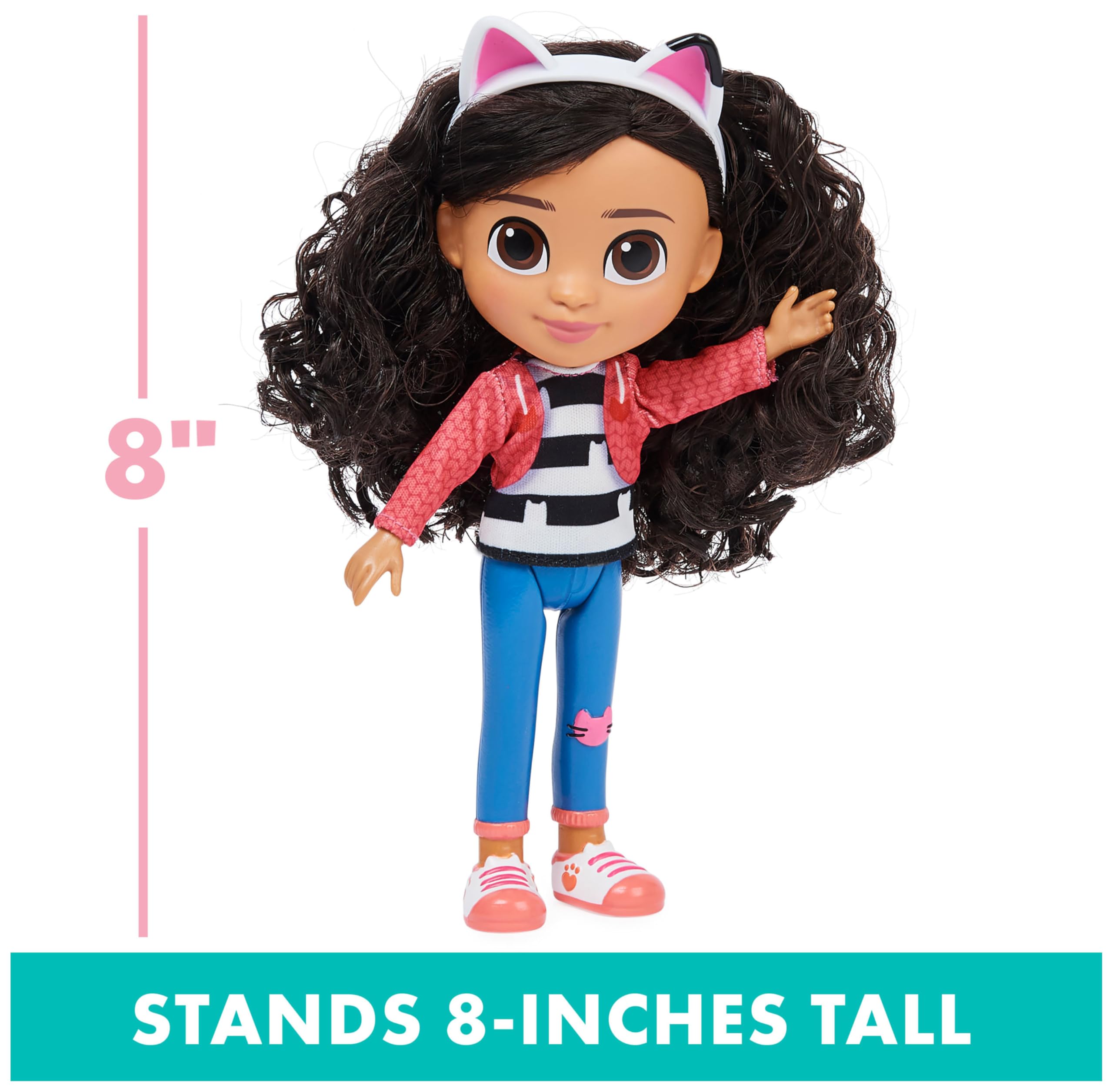 DREAMWORKS GABBY'S DOLLHOUSE Gabby Girl Doll - 20.3 cm | Ages 3+ | Removable Headband 6