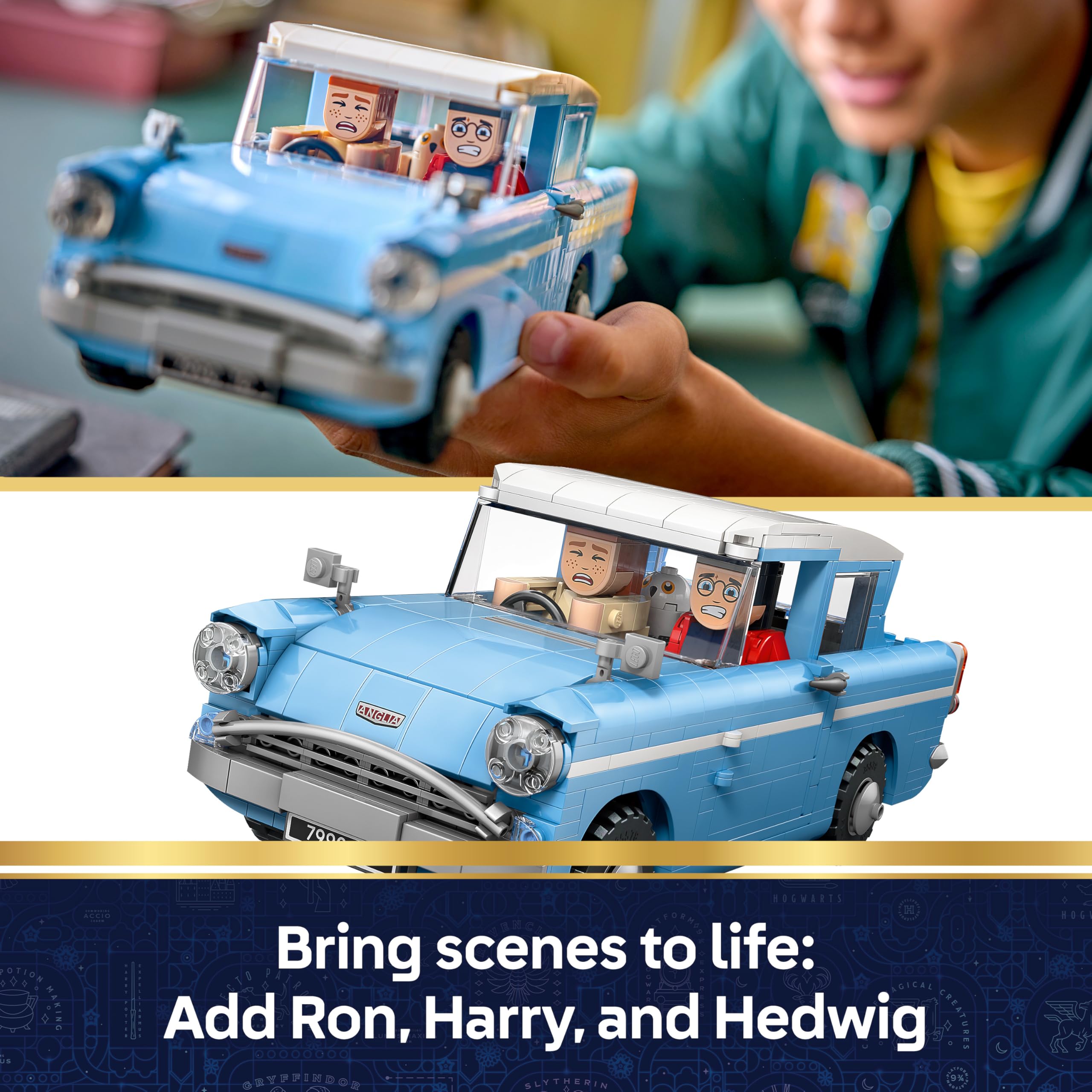 LEGO Harry Potter Enchanted Flying Ford Anglia Car Model Kit 76470 | Ages 14+ 3
