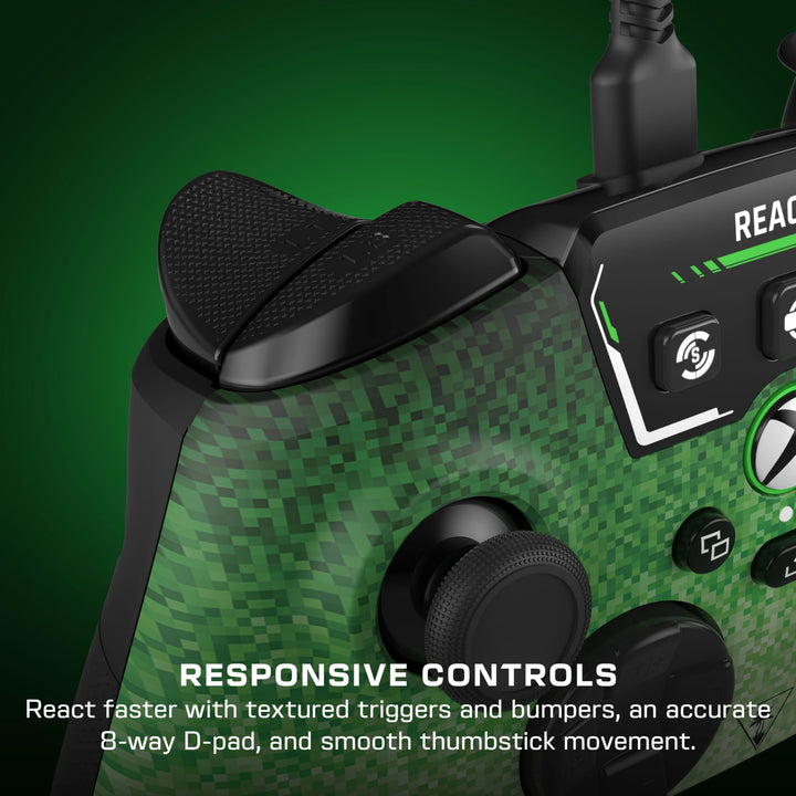 Turtle Beach REACT-R Wired Gaming Controller with Audio Controls & Mappable Buttons for Xbox Series X|S, Xbox One, PC