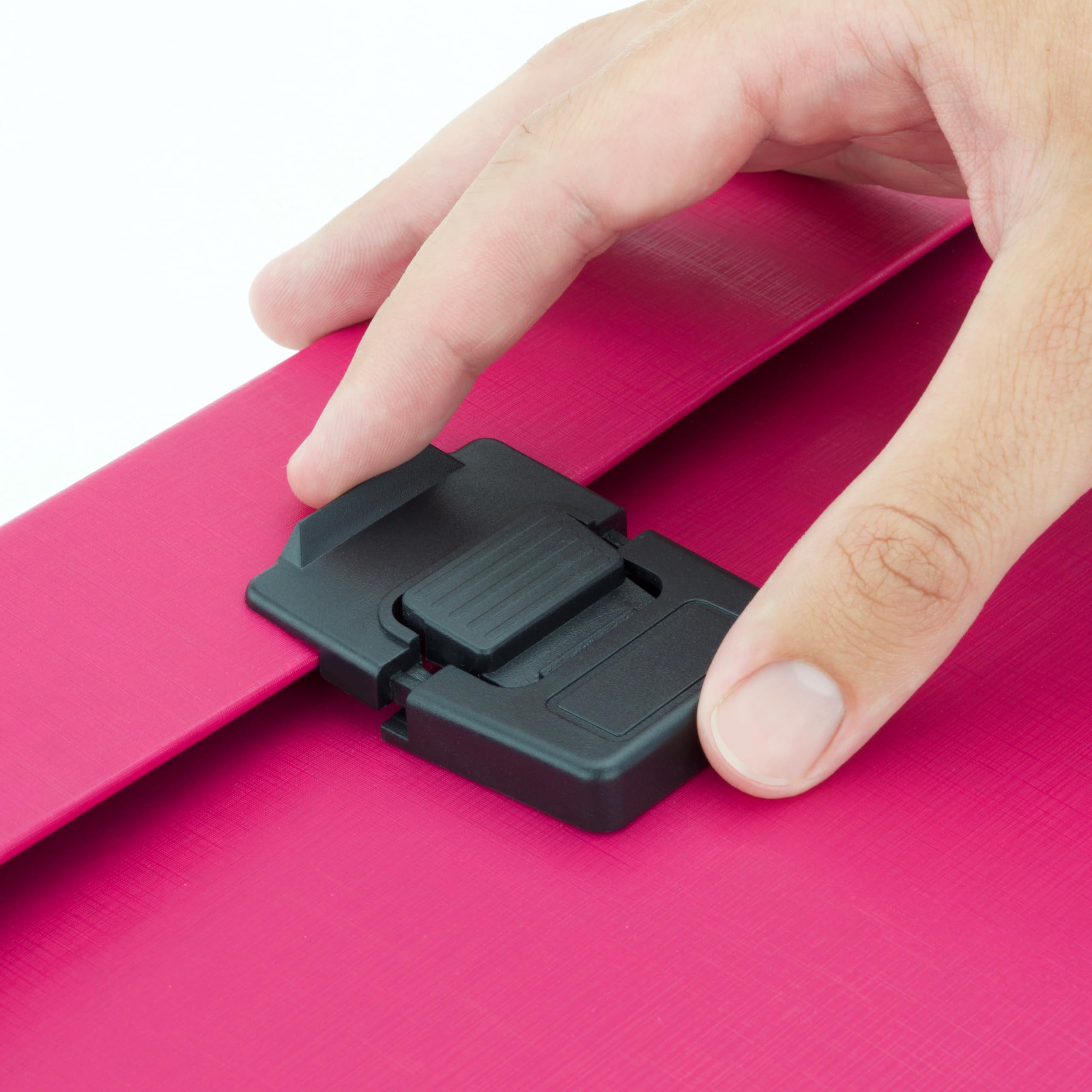 RAPESCO 1554 Expanding Box File Document Organiser - 19 Pocket A4+ | Hot Pink | 100% Recycled Manilla 2