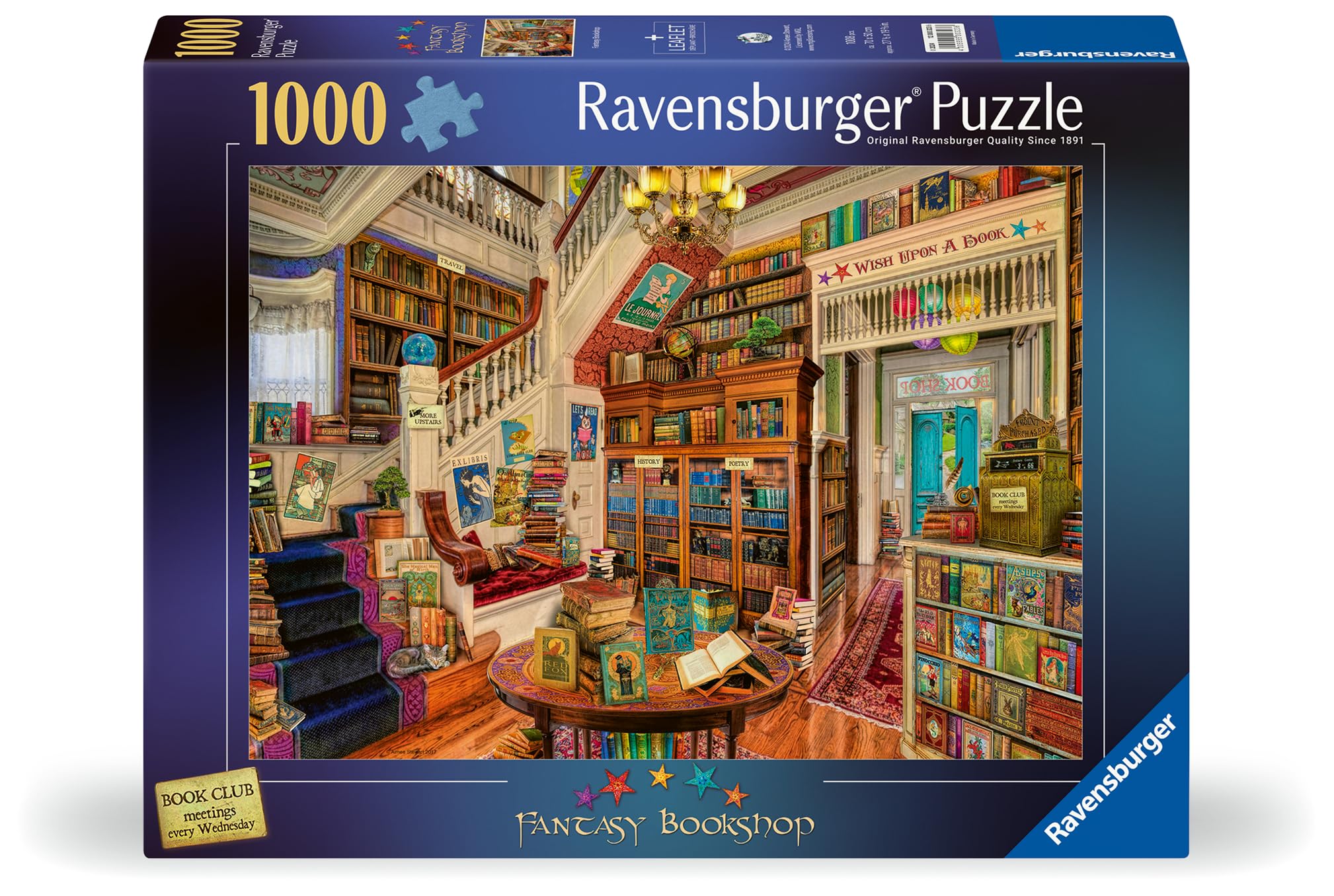 Ravensburger Fantasy Bookshop 1000 Piece Jigsaw Puzzle for Adults 8