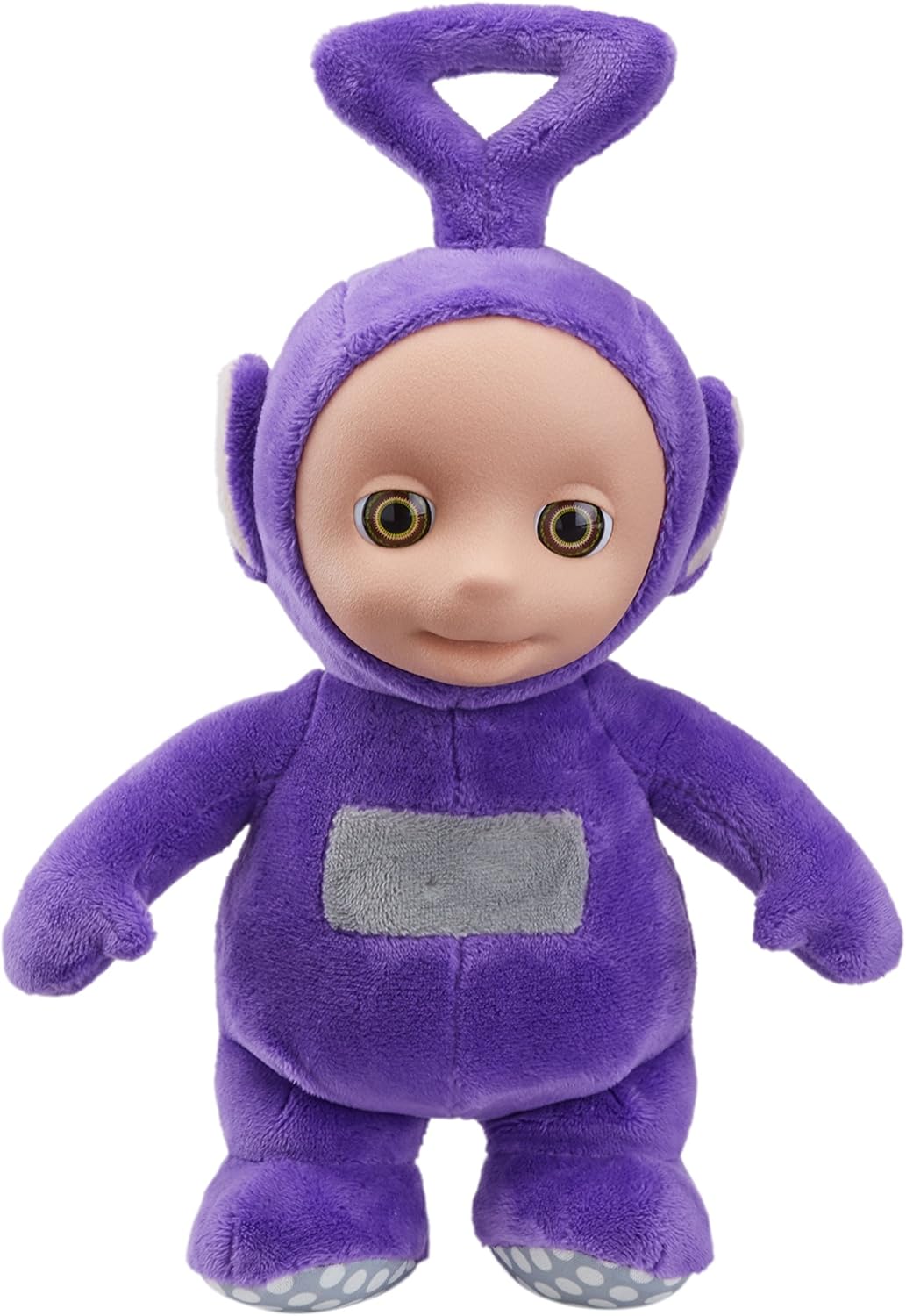 Teletubbies sprechendes Tinky Winky-Plüschtier – interaktive Plüschfigur für Kleinkinder
