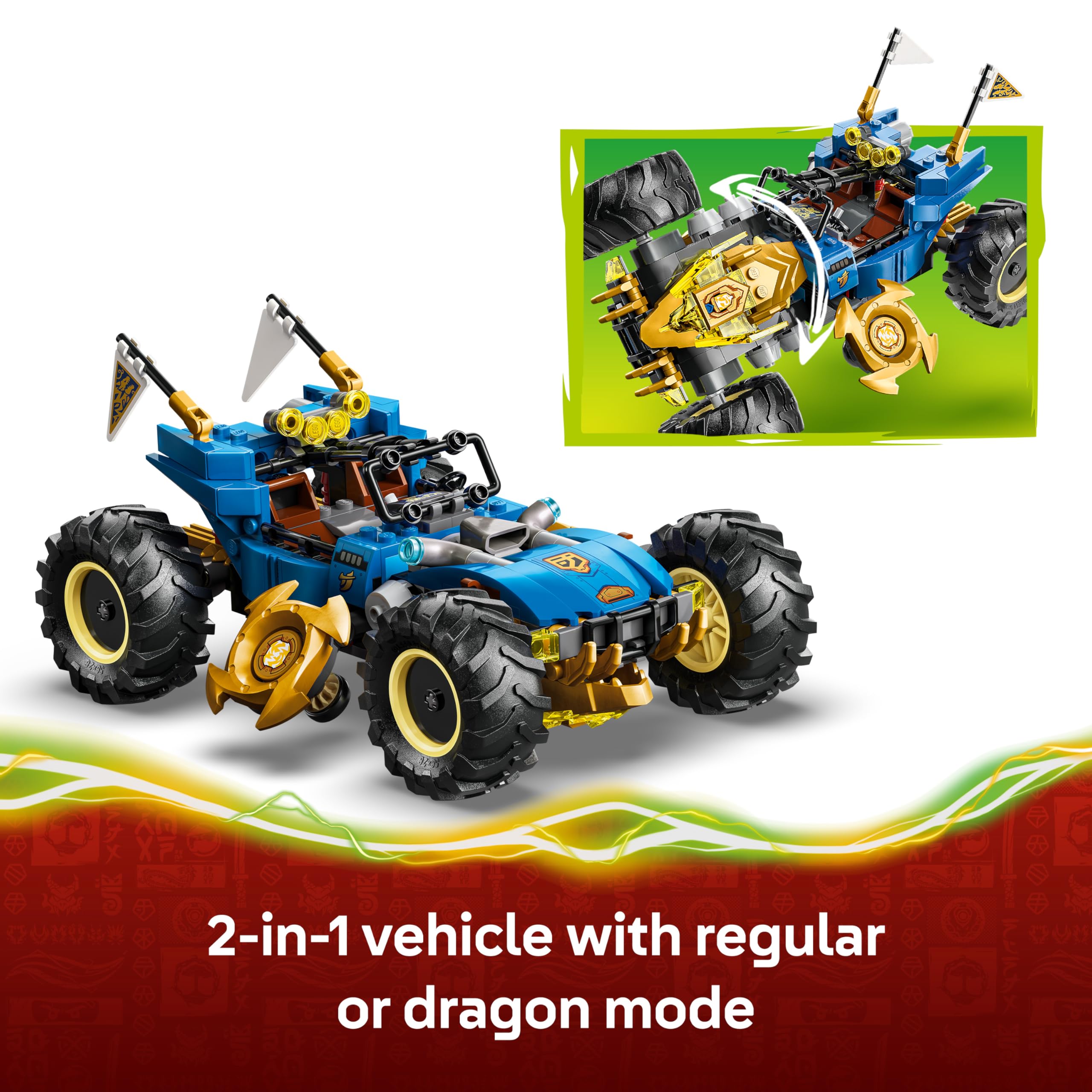 LEGO Ninjago 71856 Jay’s Transformation Speedster 2-in-1 Building Set for Ages 8+ 3
