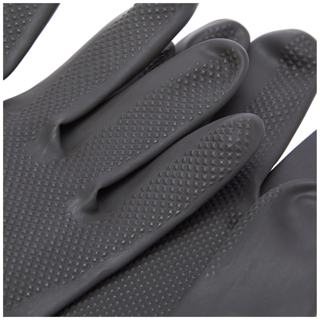 Elliott - Extra Large Extra Tough Rubber Gloves, Black