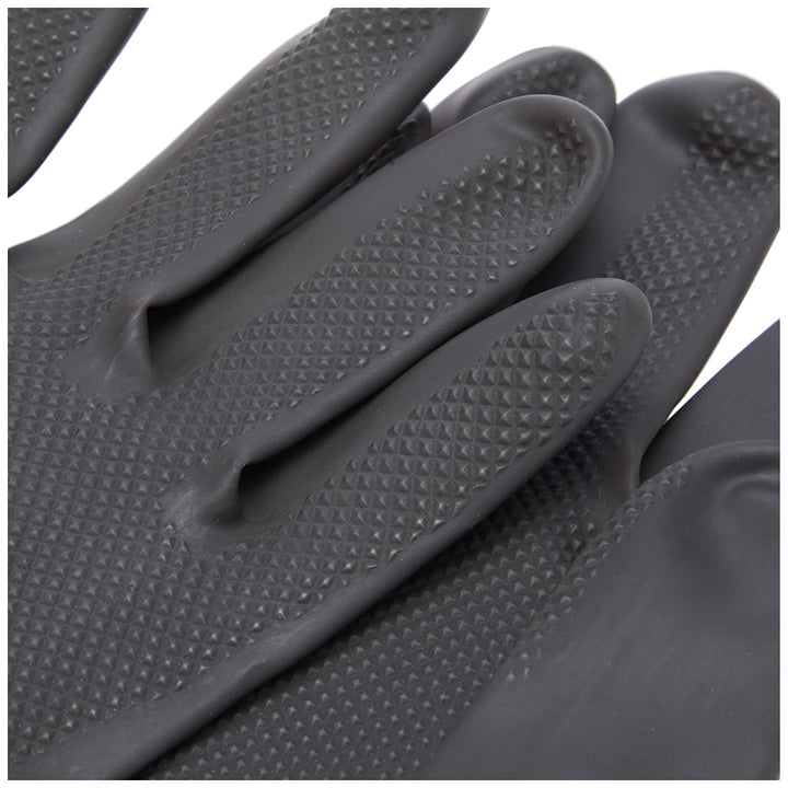 Elliott - Extra Large Extra Tough Rubber Gloves, Black