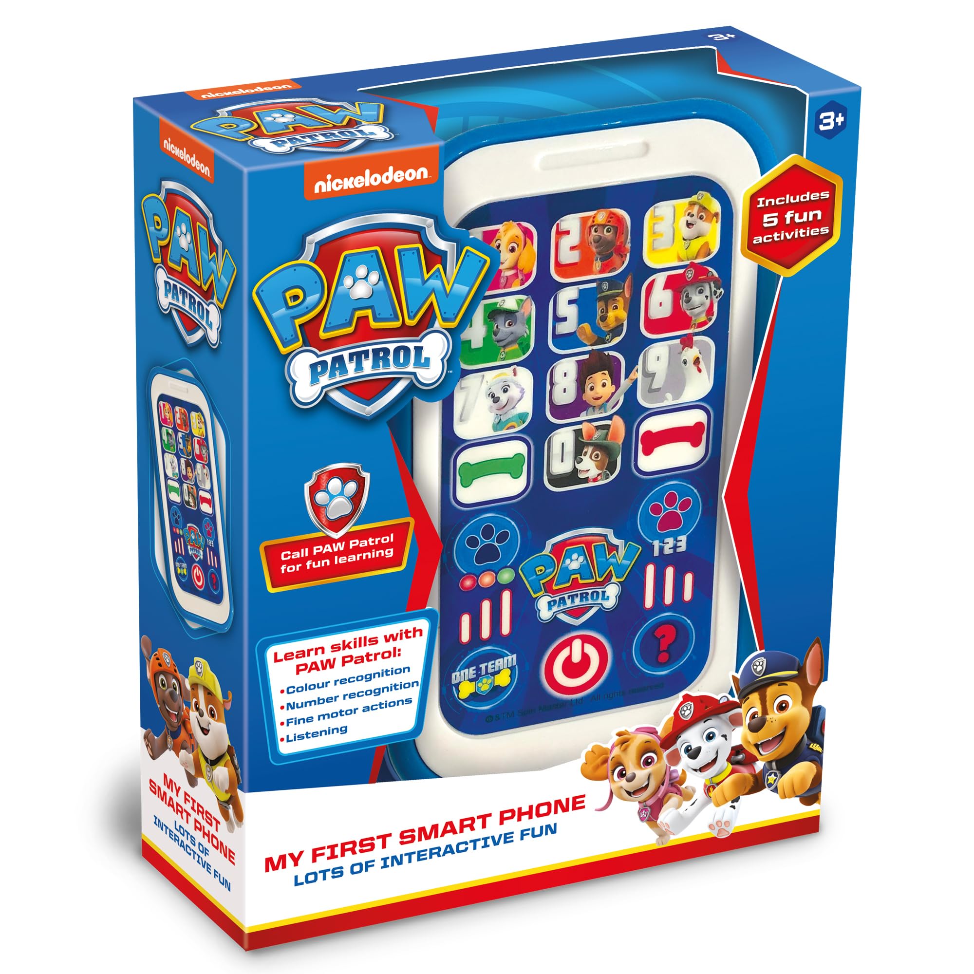 Nickelodeon PAW Patrol My First Smart Phone Toy - 4 Interactive Activities | Develops Fine Motor Skills | Ages 3+