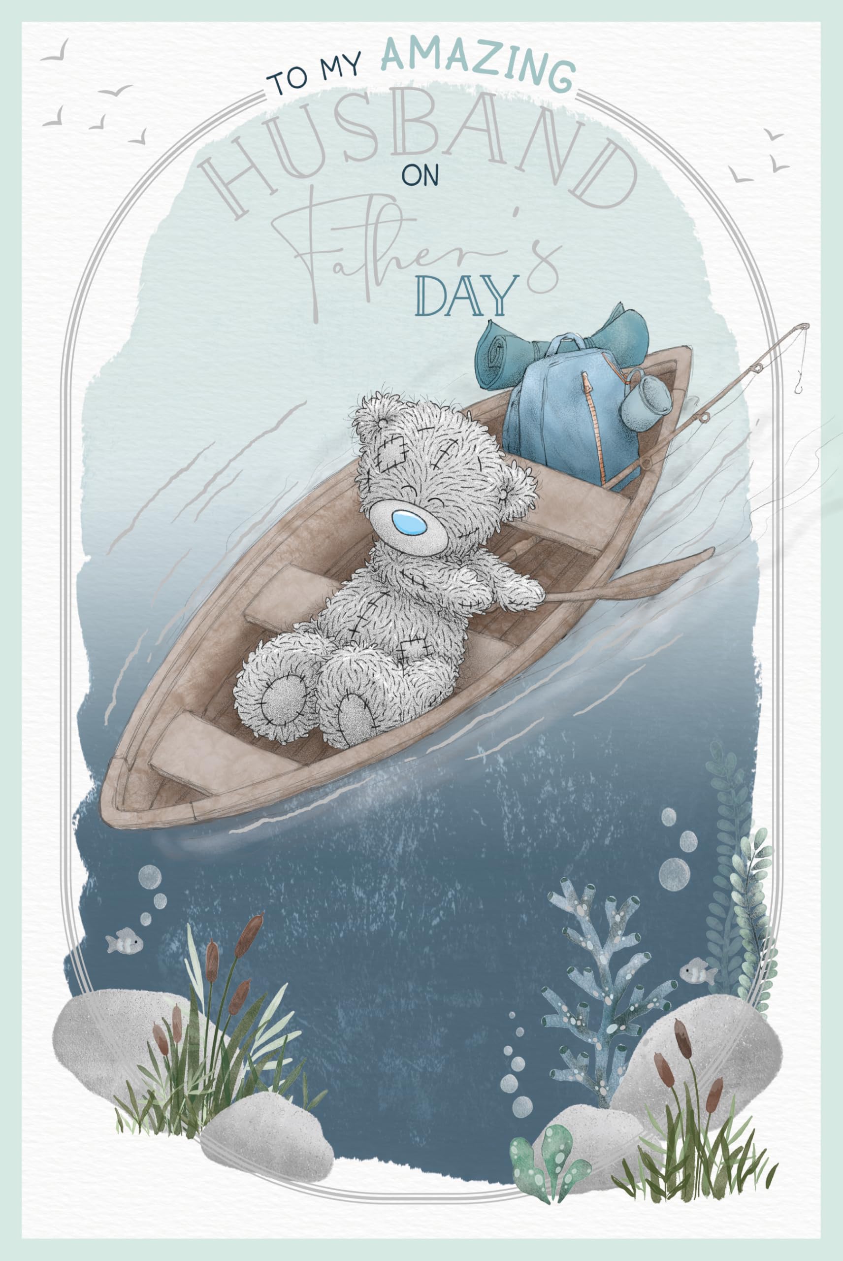 Me To You Tatty Teddy To My Husband Father's Day Greeting Card | 6 x 9 Inches