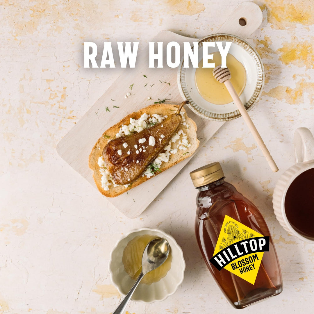 Hilltop Honey Blossom Honey 720g Squeezy Bottle - Pure Natural Honey