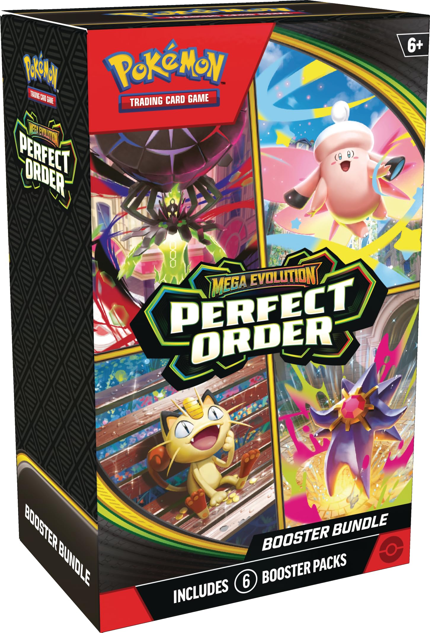 Pokémon TCG: Mega Evolution—Perfect Order Booster Bundle | 6 Packs | Ages 7+ 1