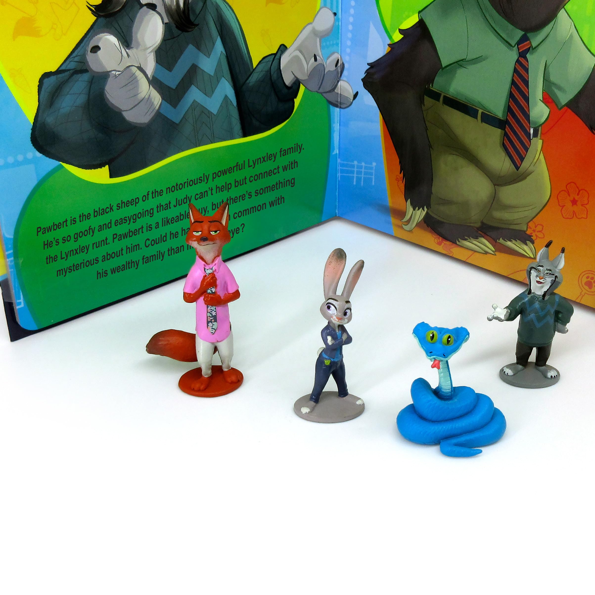 Phidal Disney Zootropolis 2 My Busy Books - Storybook, 10 Figurines, Playmat | Kids Edition 3